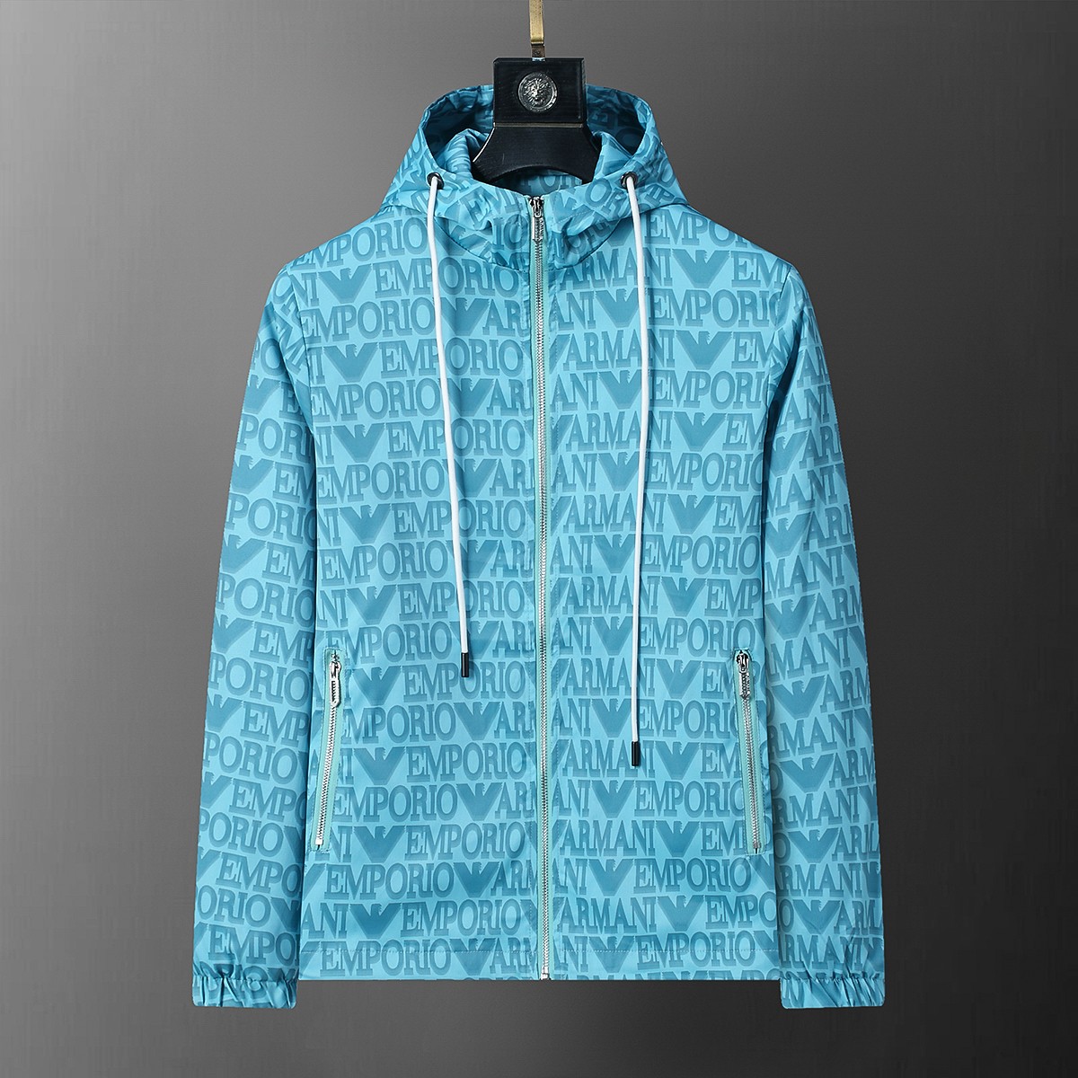 Chaqueta cortavientos con capucha nueva para principios de otoño 2024, sincronizada con la tienda oficial, estampado cl…