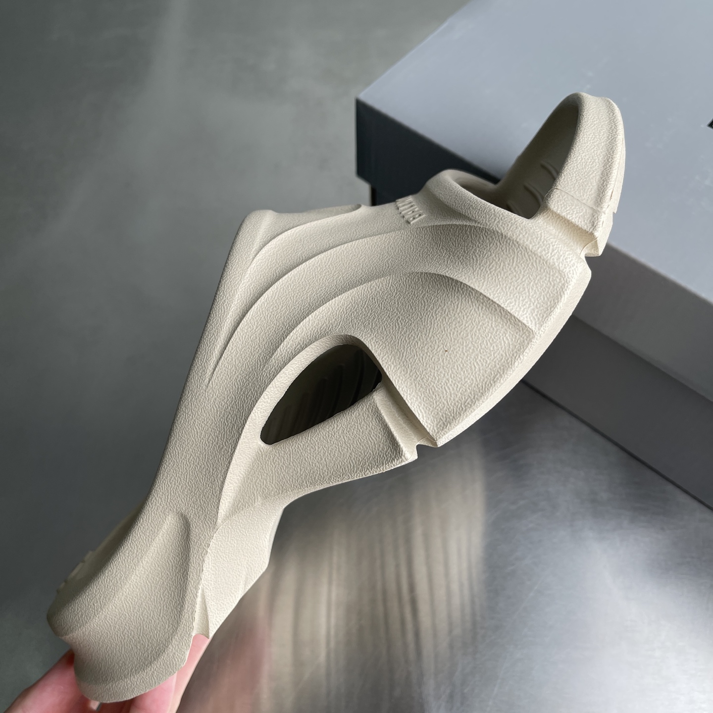 Balenciaga Sculpted Hollow Platform Slides