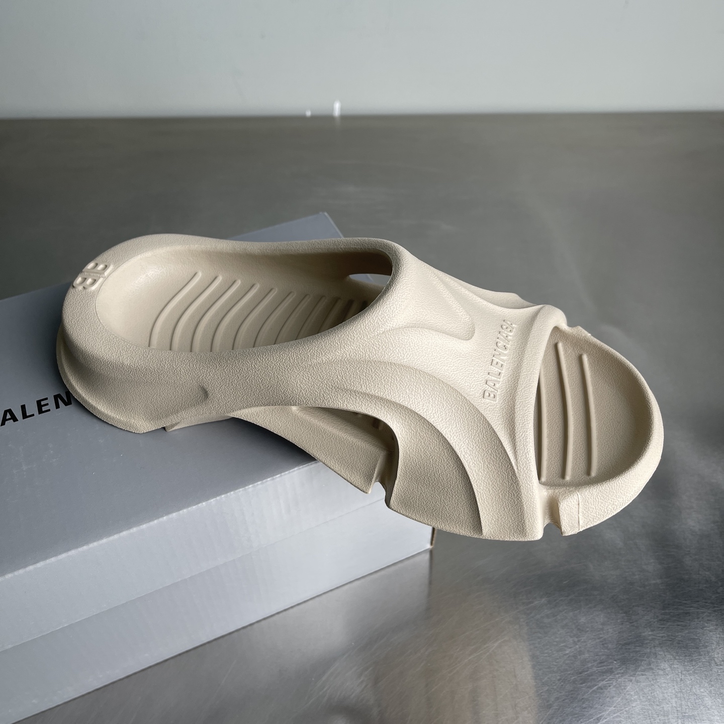 Balenciaga Sculpted Hollow Platform Slides