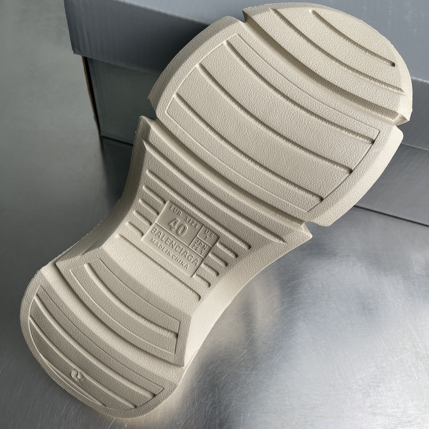 Balenciaga Sculpted Hollow Platform Slides