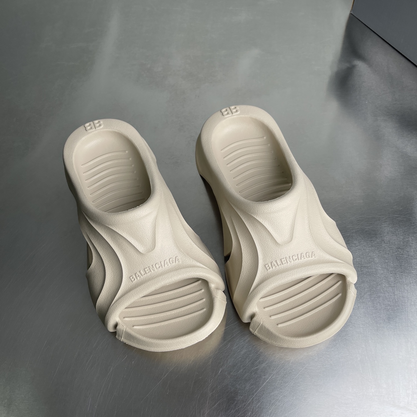 Balenciaga Sculpted Hollow Platform Slides