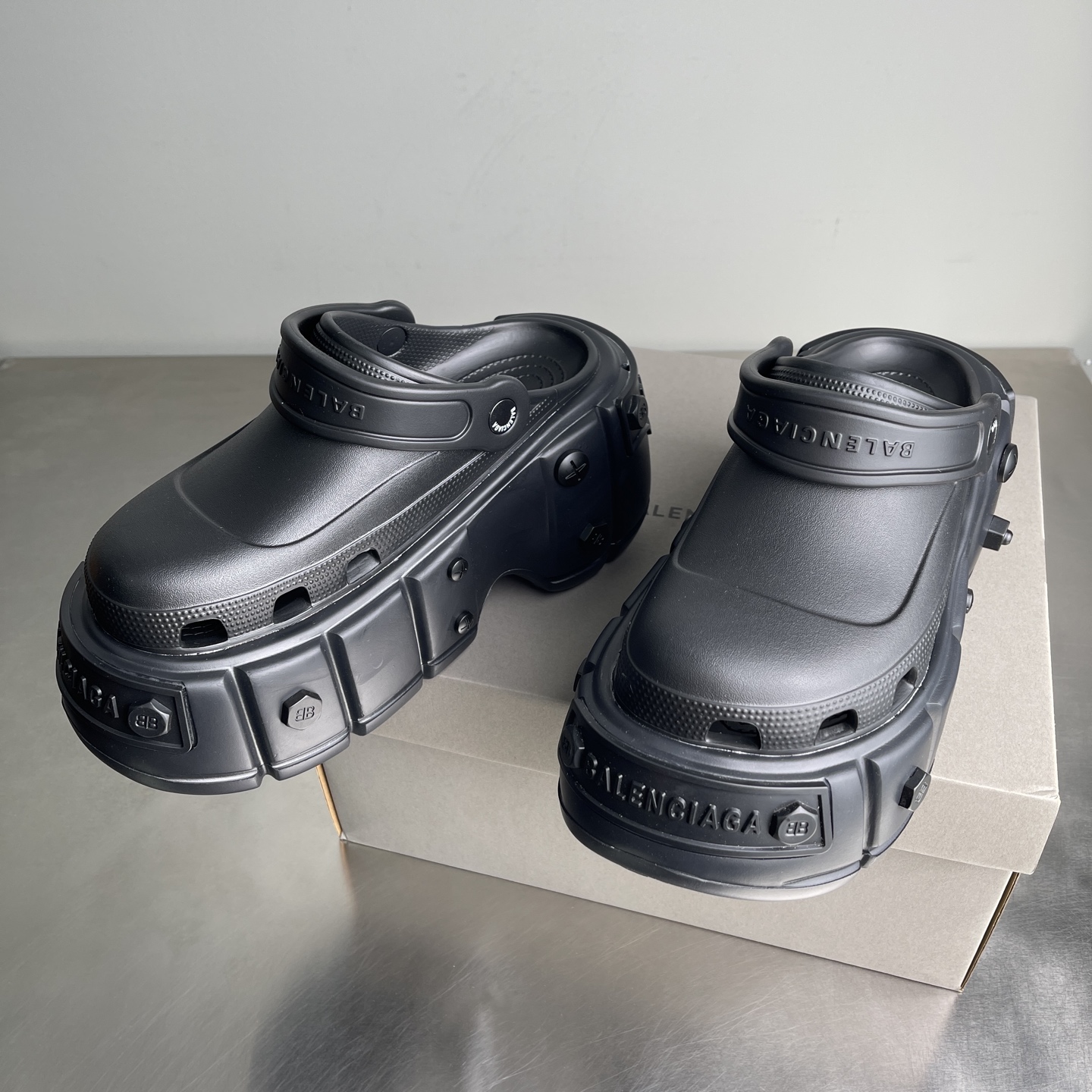 Balenciaga Platform Mechanic Crocs Clogs
