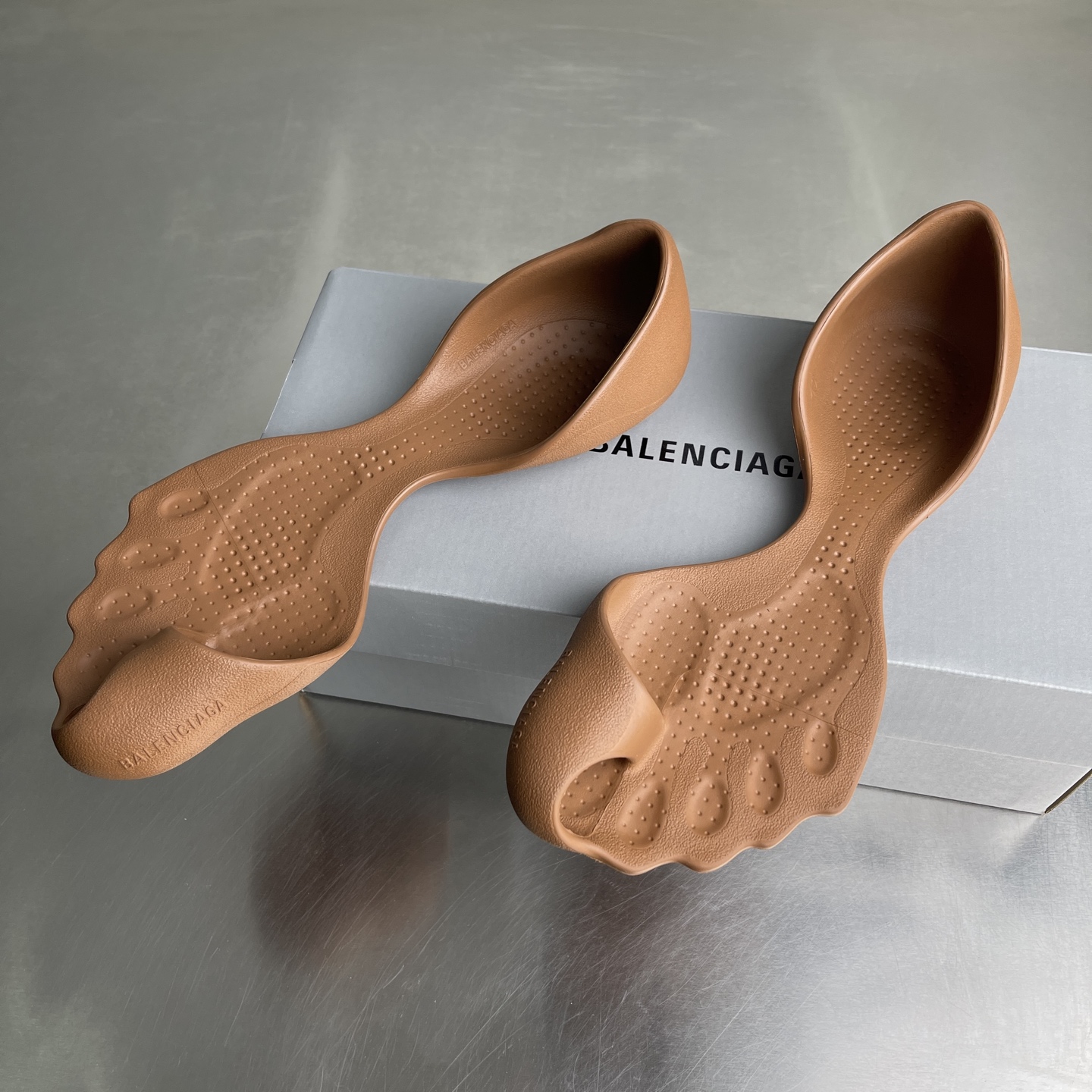 Balenciaga Sculpted Foot Shape Slide Sandals