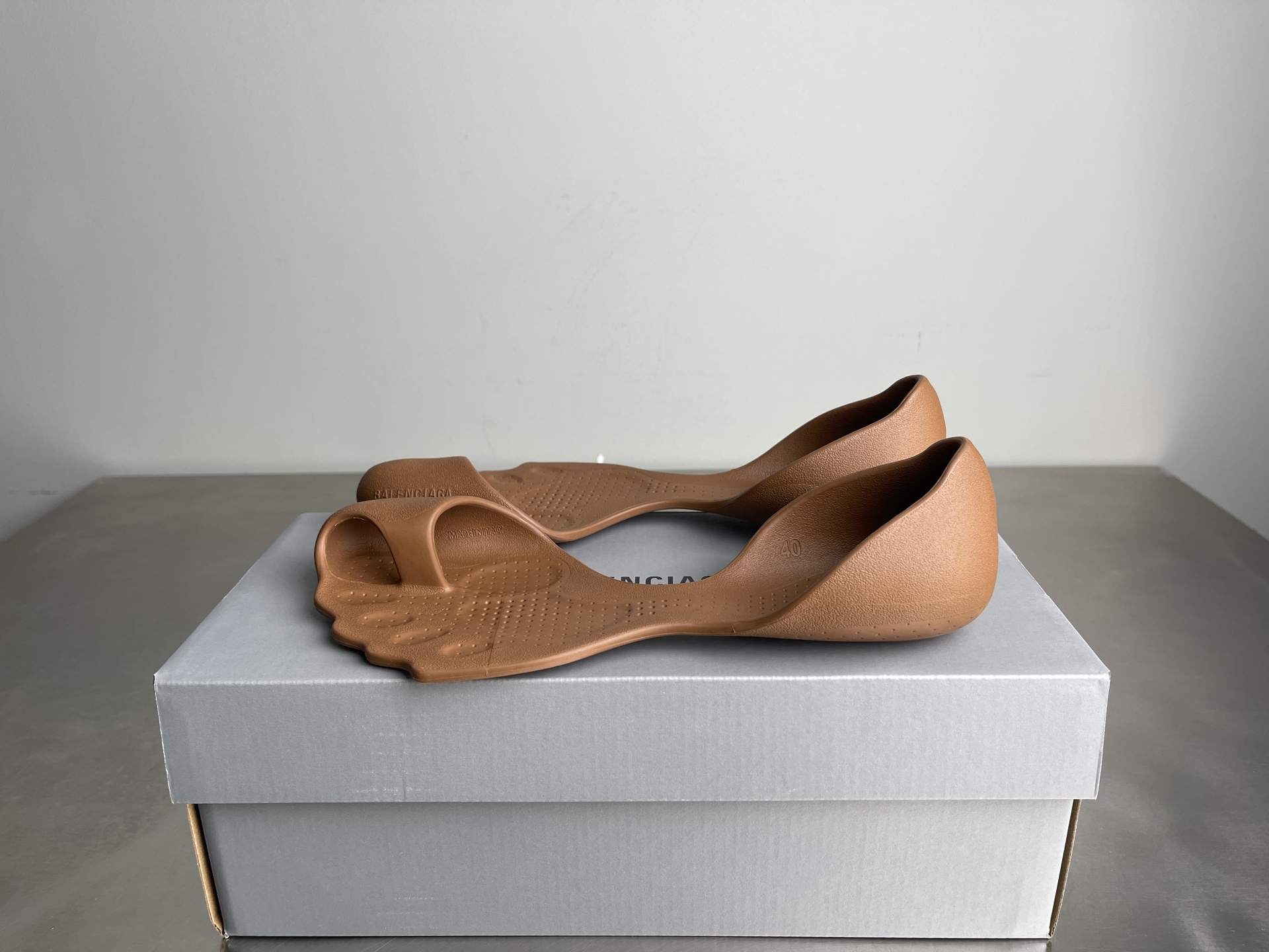 Balenciaga Sculpted Foot Shape Slide Sandals