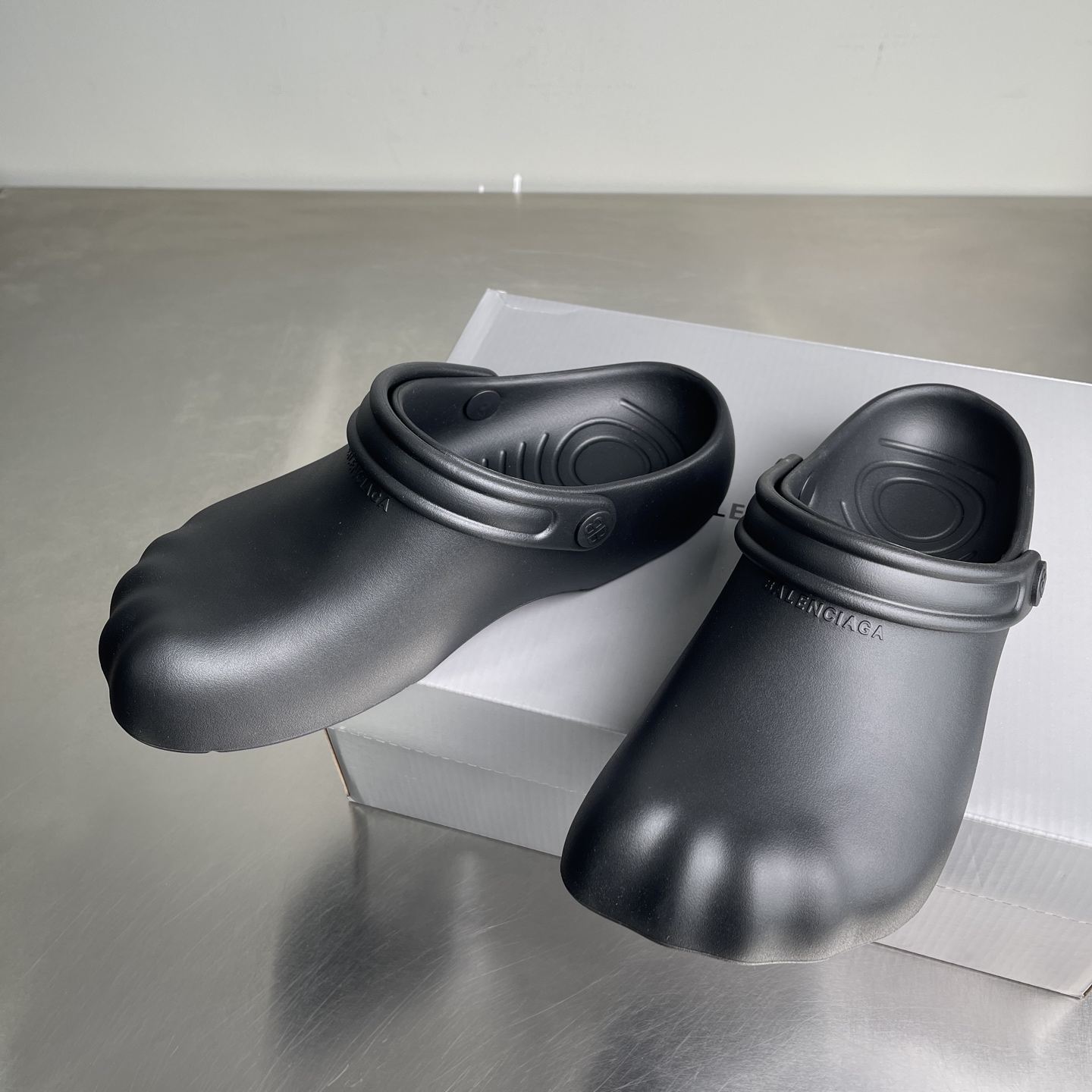 Balenciaga Sculpted Toe Slip-On Clogs