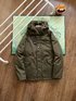 Hazzys Clothing Down Jacket ArmyGreen Black Green White Men Nylon Duck Down Fall/Winter Collection Hooded Top