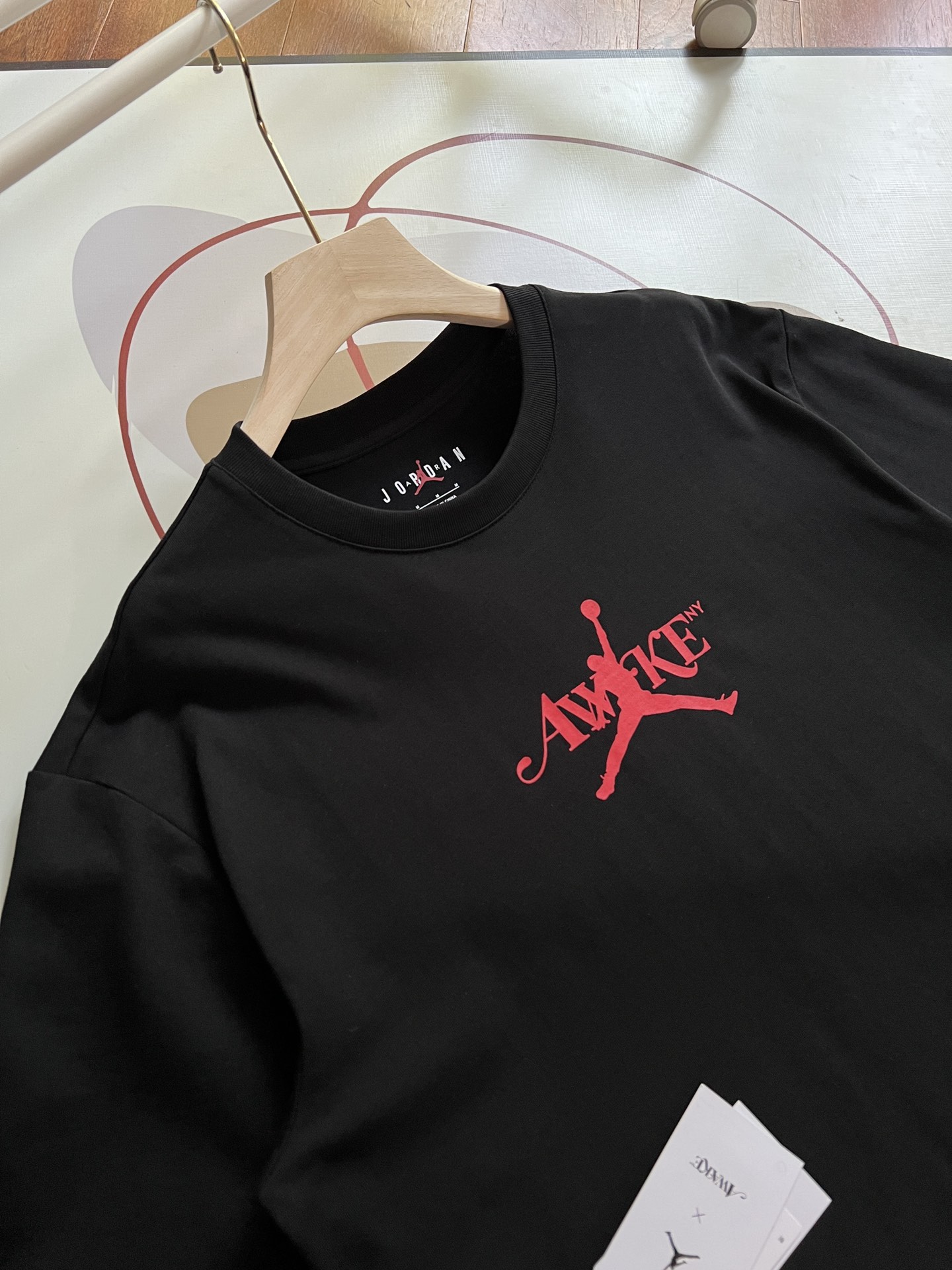 Air Jordan Kleding T-Shirt Zwart Korte mouw