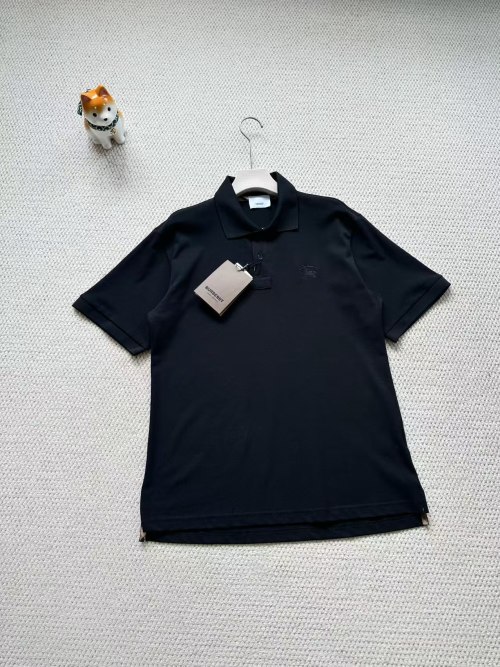 Burberry Men's Black Polo Shirt Short Sleeve Cotton Classic Fit S-XL 1 Burberry Men's Black Polo Shirt Short Sleeve Cotton Classic Fit S-XL
