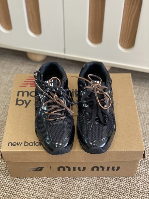 Miu Miu x New Balance 530 Series Black Sneakers - Spring Collection
