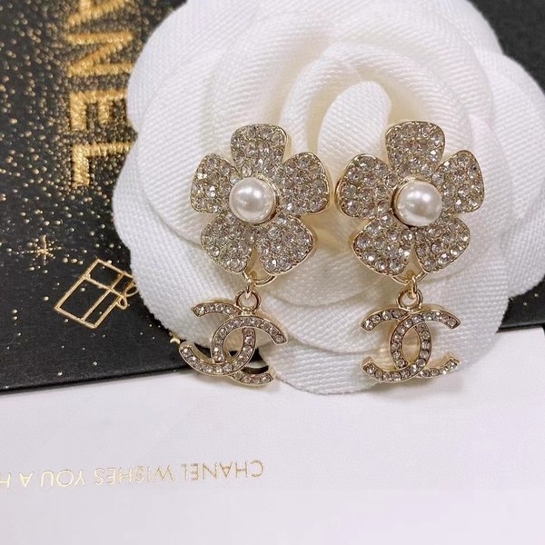 Chanel AAA Jewelry Earring Best Designer Replica Yellow Brass