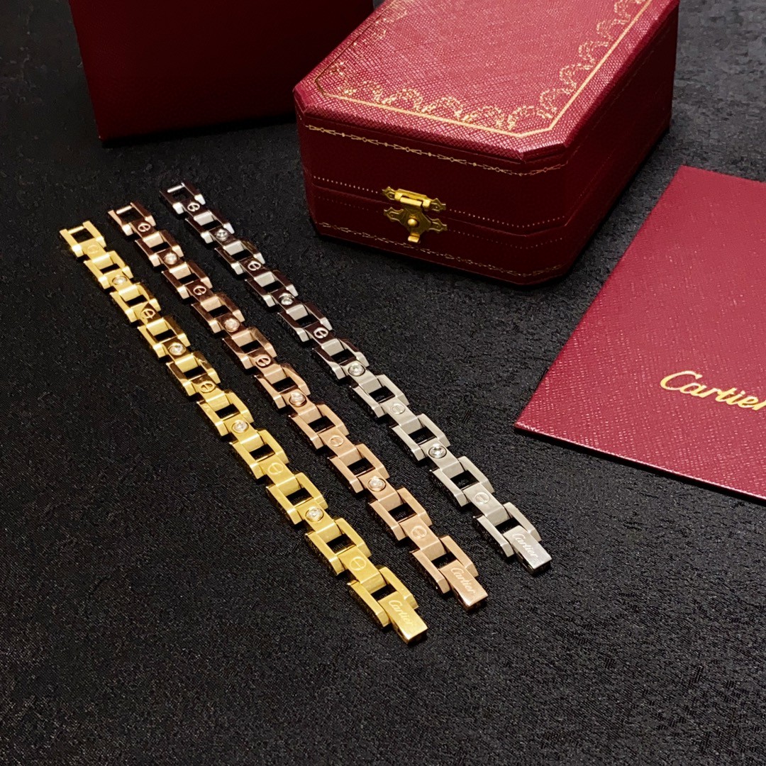 Cartier Mejor
 Joyas Pulsera Universal para hombres y mujeres Acero Cadena