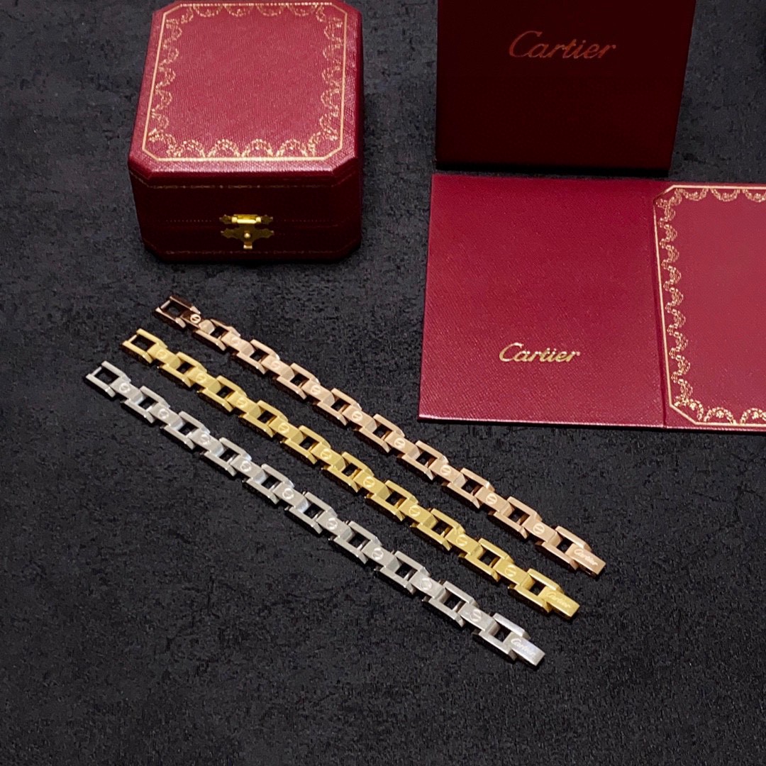 Cartier Joyas Pulsera Universal para hombres y mujeres Acero Cadena
