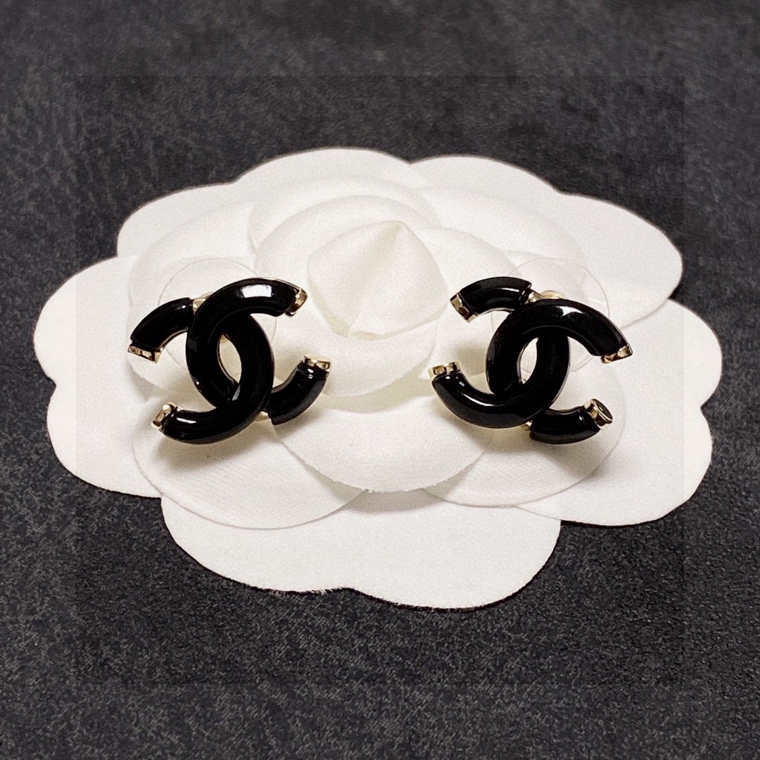 Chanel Jewelry Earring Replica AAA+ Designer
 Black