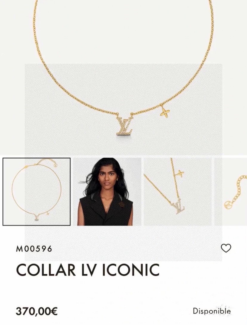 Louis Vuitton Pavé Logo Necklace - Comprehensive