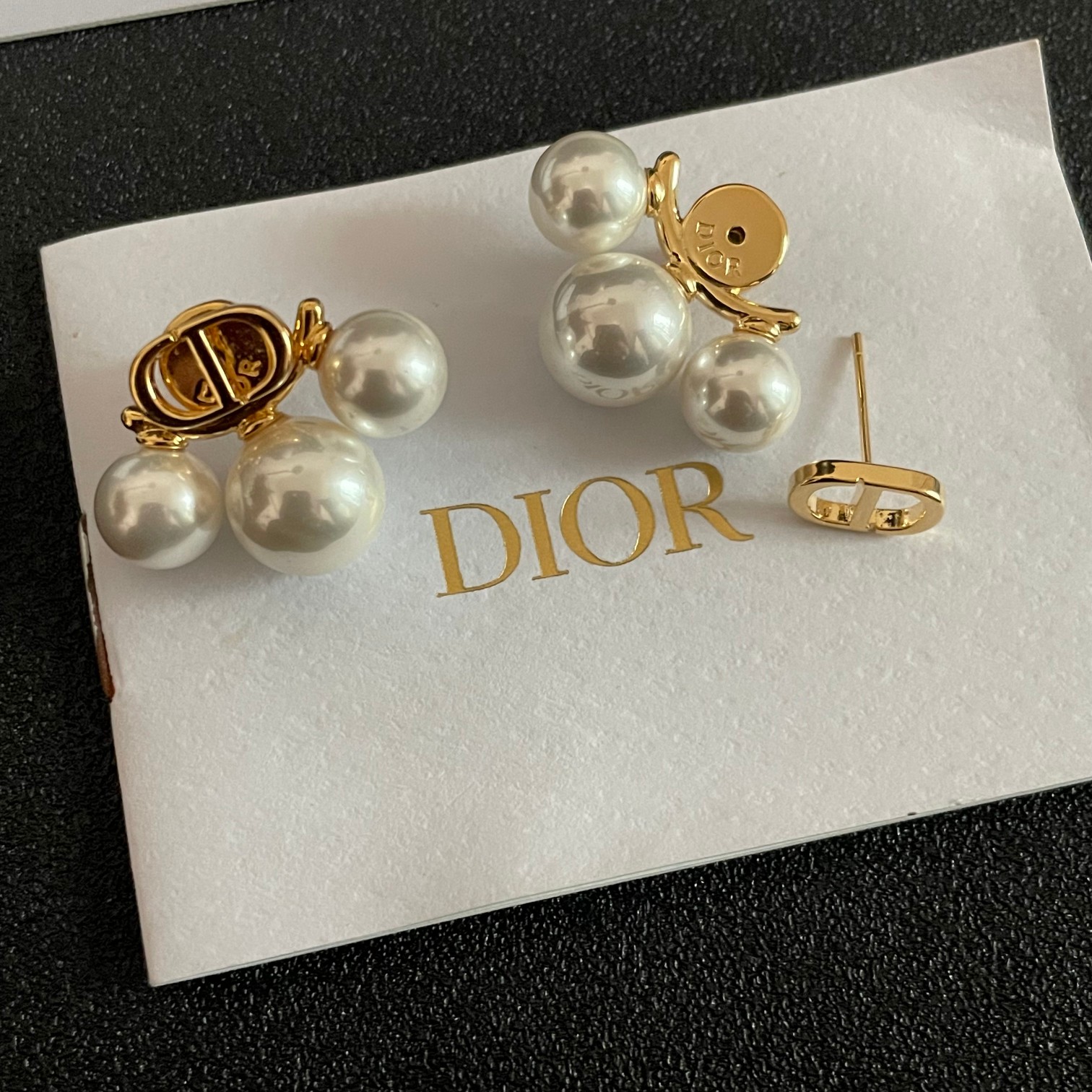 P55👑Dior 迪奥 中古 耳环 专柜一致上新 精选原版一致 黄铜材质 甜美气质高