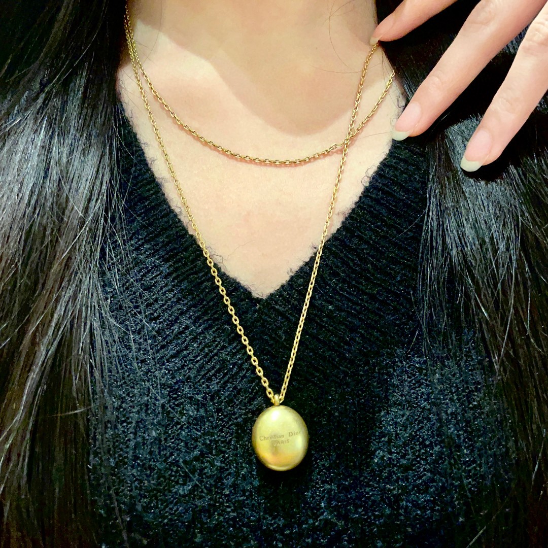 NO:108305,Dior Medium Necklace The counter is uniformly new, selected original version is consistent, brass material, sweet and elegant., jewelry quality, dior, dior, necklace19860909Dior 迪奥 中古 项链 专柜一致上新 精选原版一致 黄铜材质 甜美气质高雅.,饰品精品,dior,dior,necklace,Jewelry
