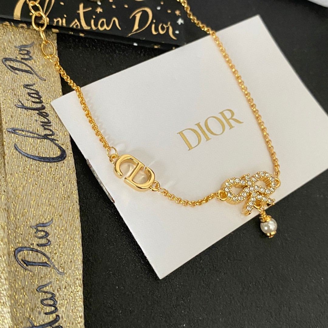 👑Dior 迪奥 中古 手链 专柜一致上新 精选原版一致 黄铜材质 甜美气质高雅.