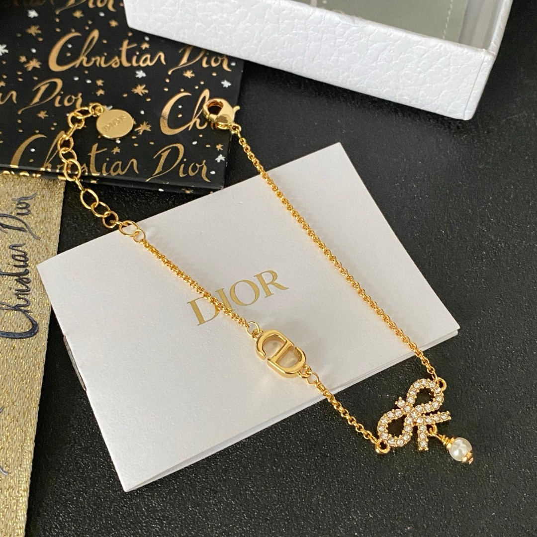 👑Dior 迪奥 中古 手链 专柜一致上新 精选原版一致 黄铜材质 甜美气质高雅.