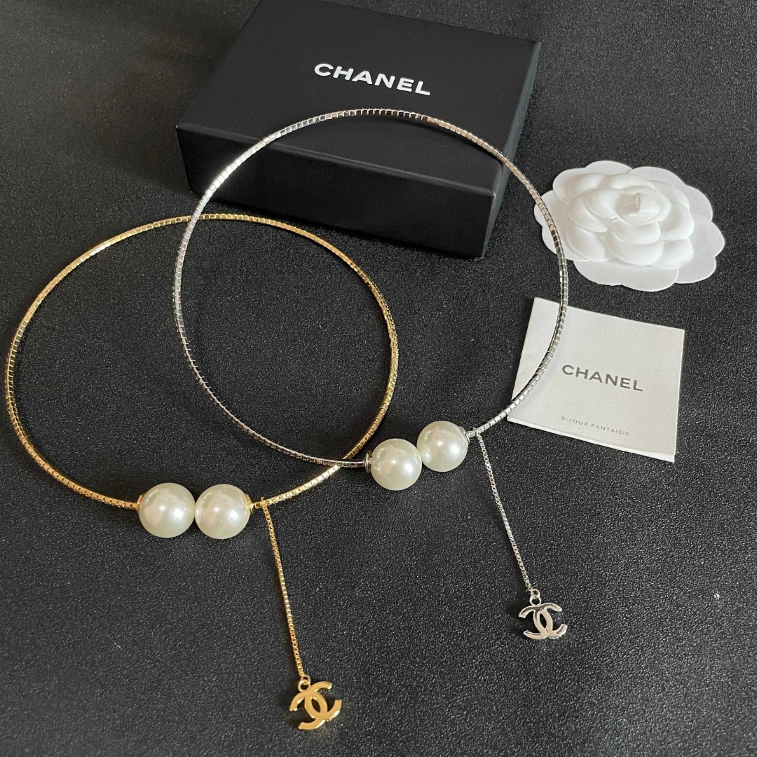  Chanel香奈儿 中古 双C项链👀小香家的款式真心无需多介绍😘🎶每一款都超好看，精致大方，非常显气质