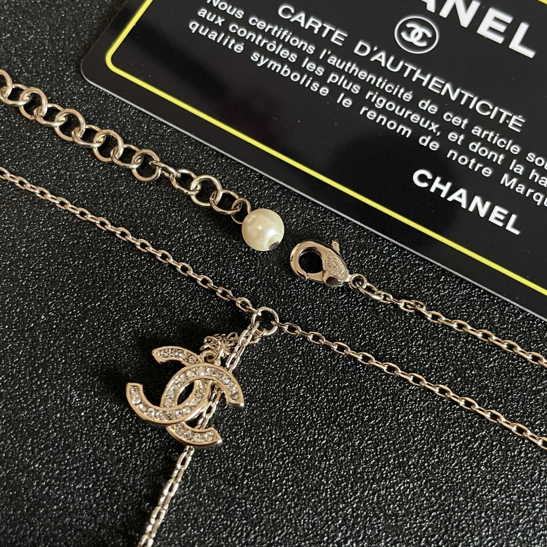  Chanel香奈儿 中古 双C项链👀小香家的款式真心无需多介绍😘🎶每一款都超好看，精致大方，非常显气质