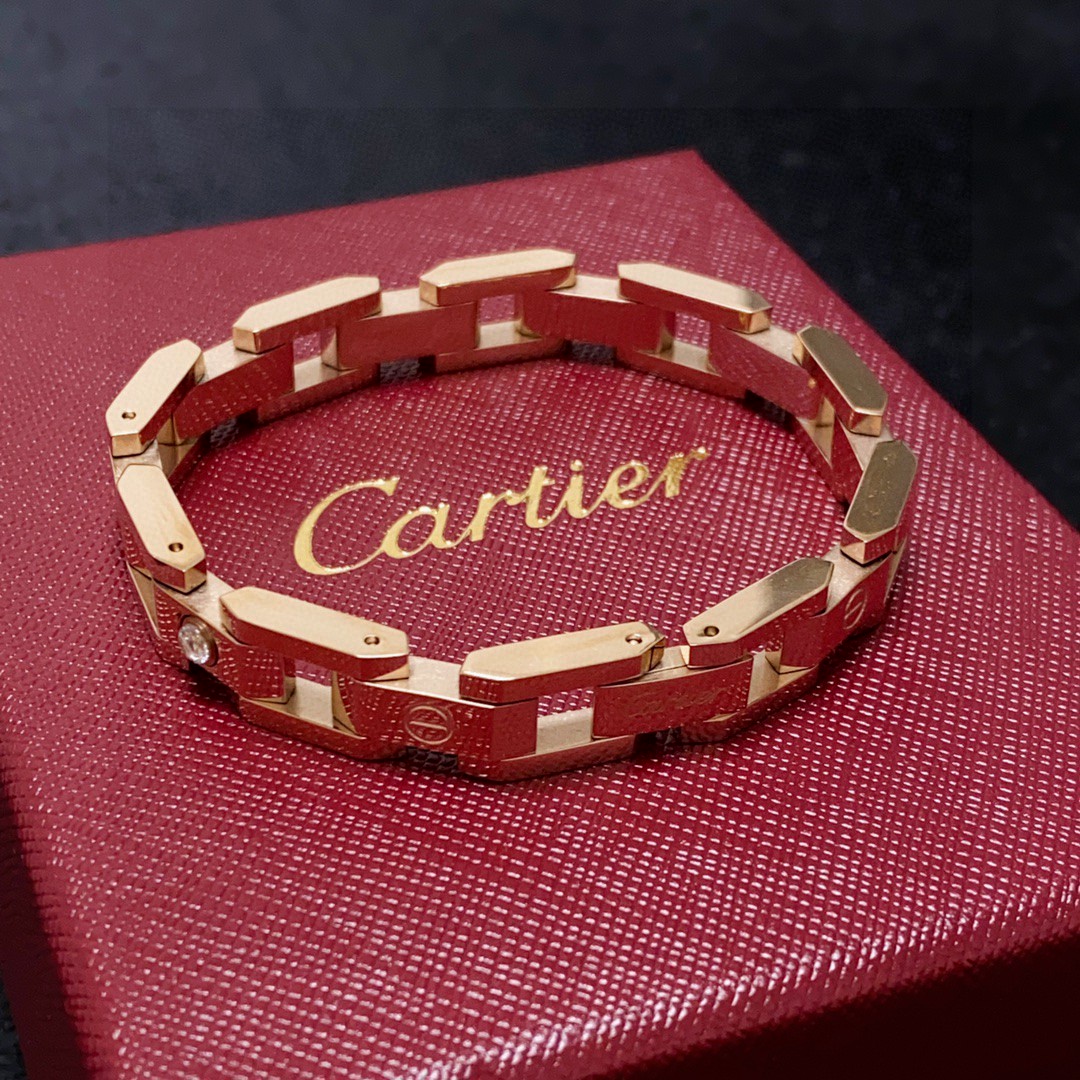  卡地亚Cartier卡家经典有钻链条⛓️手链💥坦克链中性款💙男女可佩戴！链条可以裁剪👍专柜🆕复刻 14