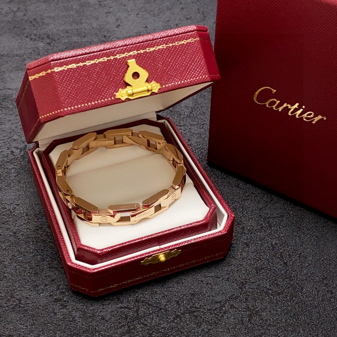  卡地亚Cartier卡家经典有钻链条⛓️手链💥坦克链中性款💙男女可佩戴！链条可以裁剪👍专柜🆕复刻 14