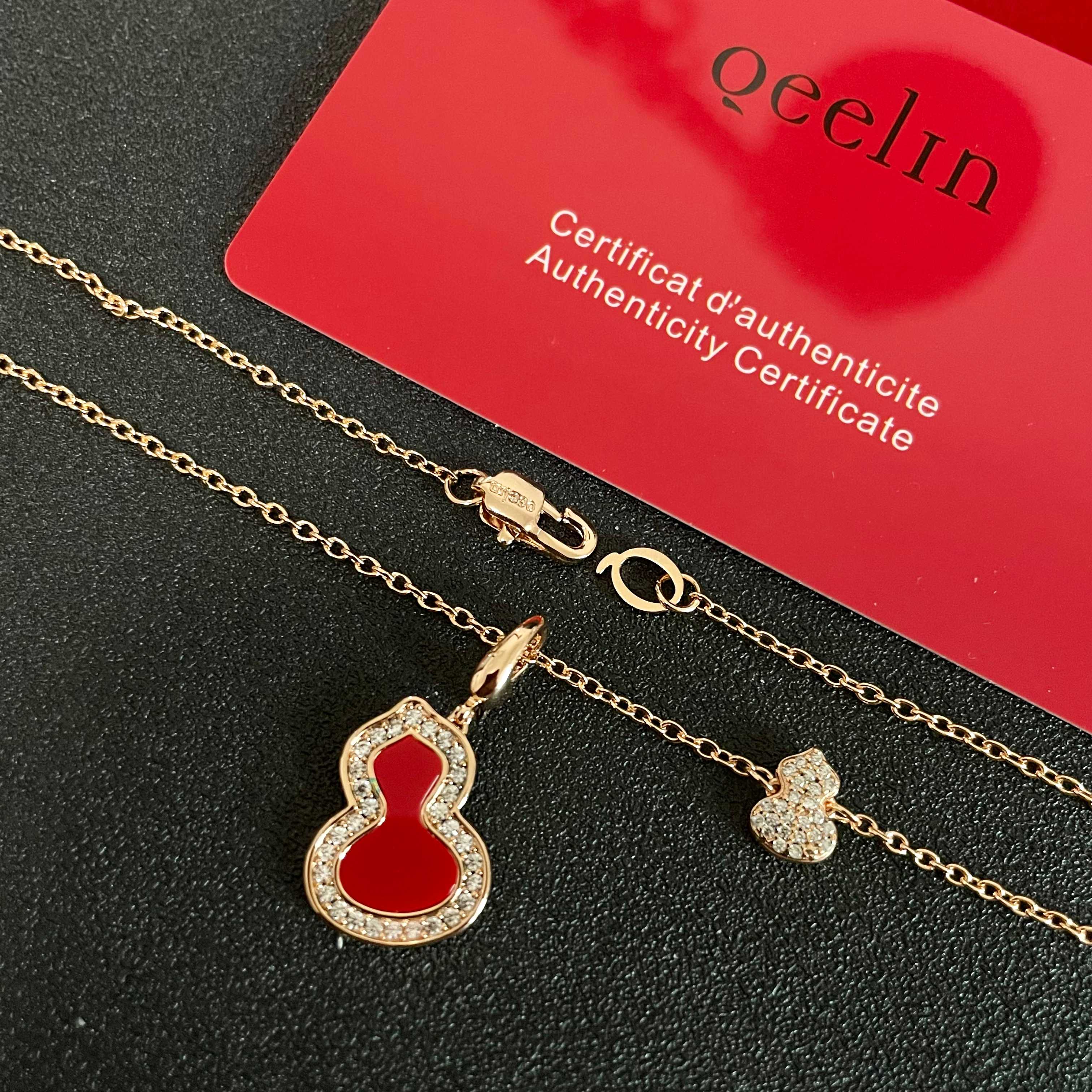  精工版本👼麒麟葫芦红贝母项链 ✨葫芦谐音＂福禄＂，寓意有福！好看又有内涵，简直毫无抵抗力！高品质，超精