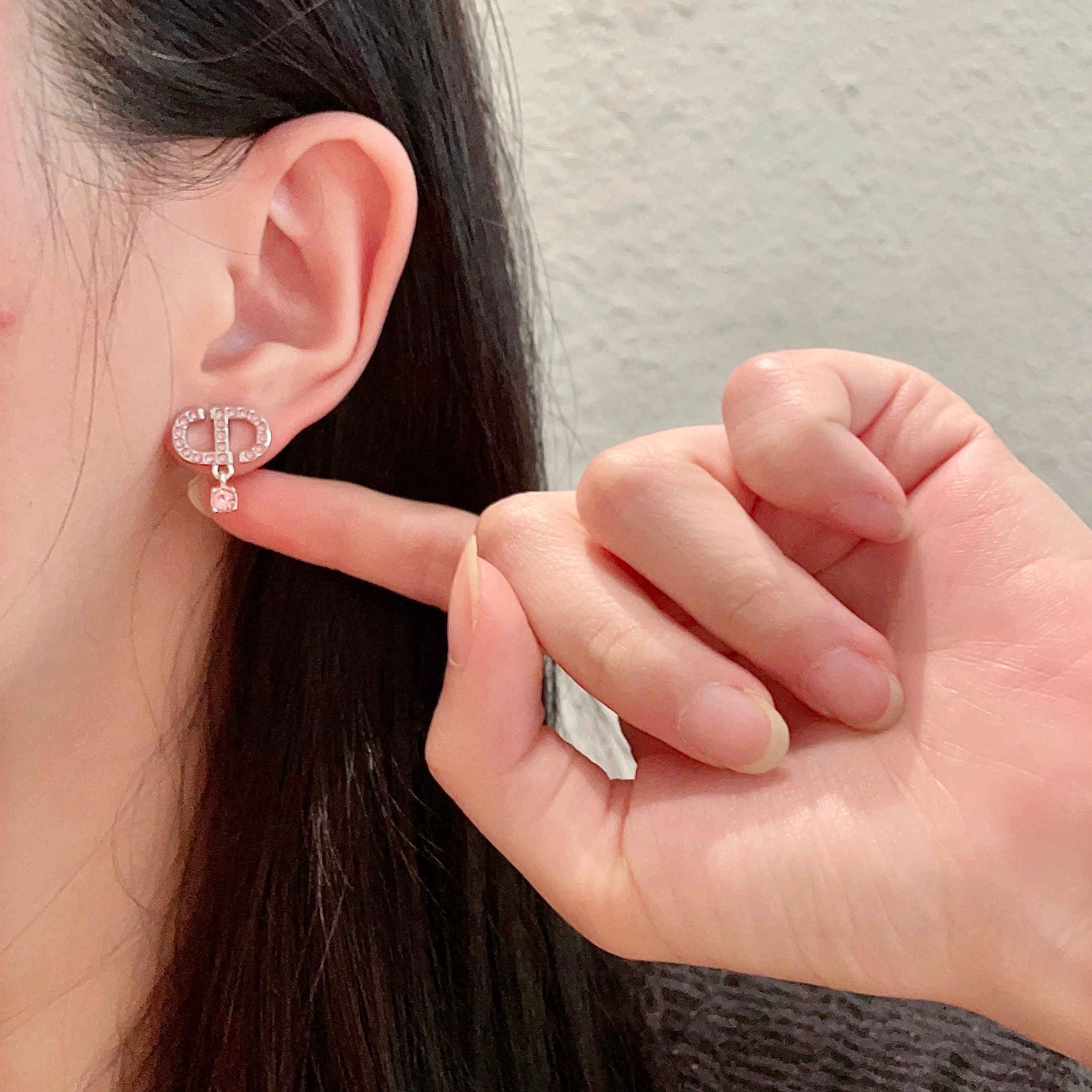 👑Dior 迪奥 中古 耳环 专柜一致上新 精选原版一致 黄铜材质 甜美气质高