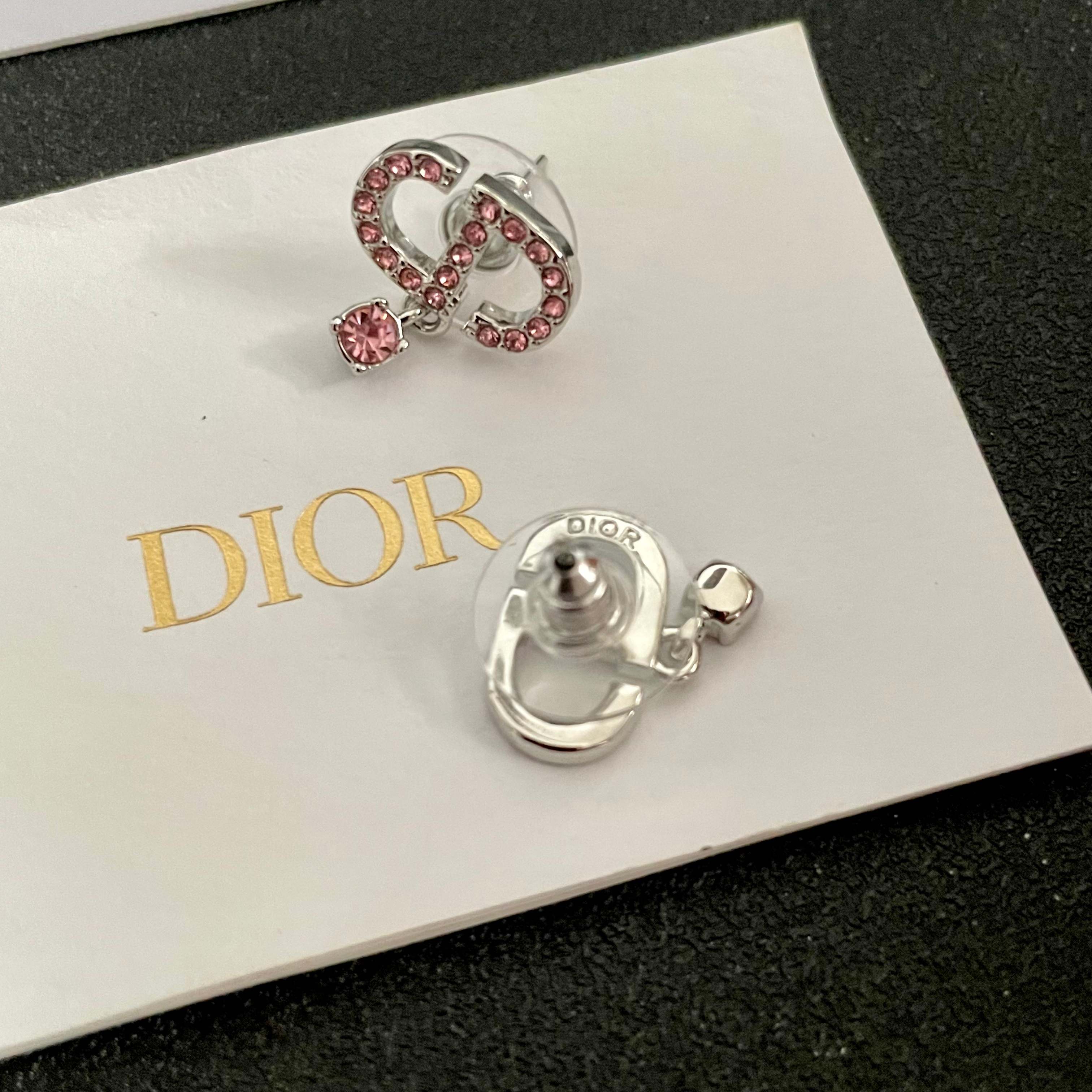👑Dior 迪奥 中古 耳环 专柜一致上新 精选原版一致 黄铜材质 甜美气质高