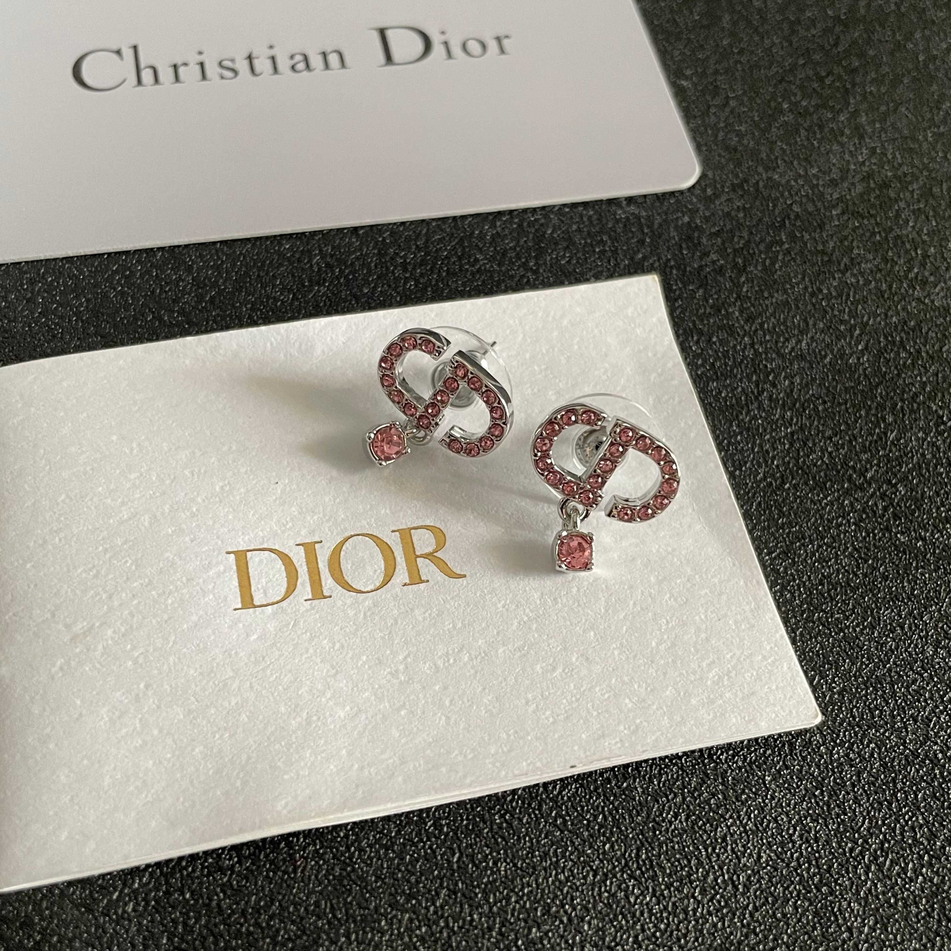 👑Dior 迪奥 中古 耳环 专柜一致上新 精选原版一致 黄铜材质 甜美气质高