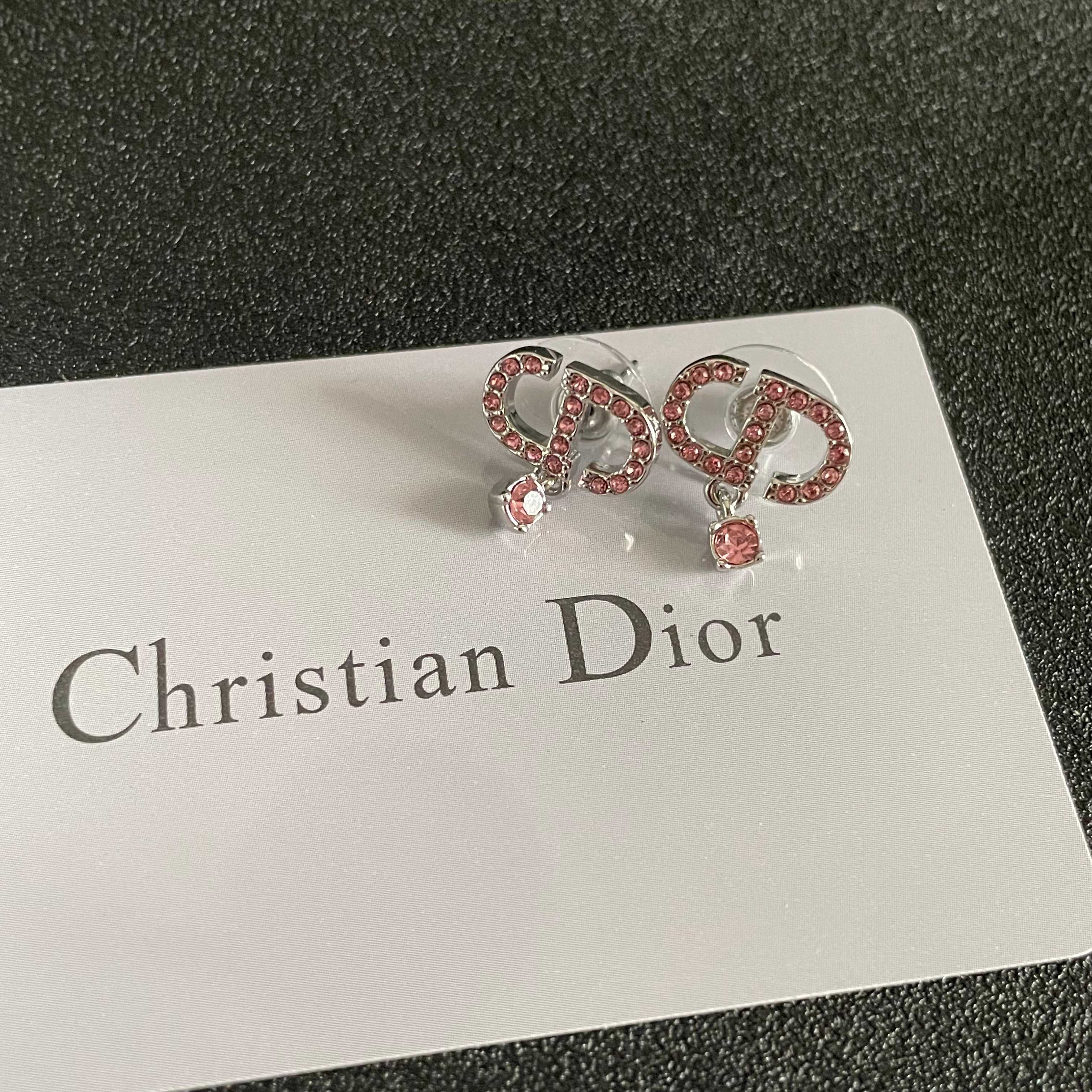 👑Dior 迪奥 中古 耳环 专柜一致上新 精选原版一致 黄铜材质 甜美气质高