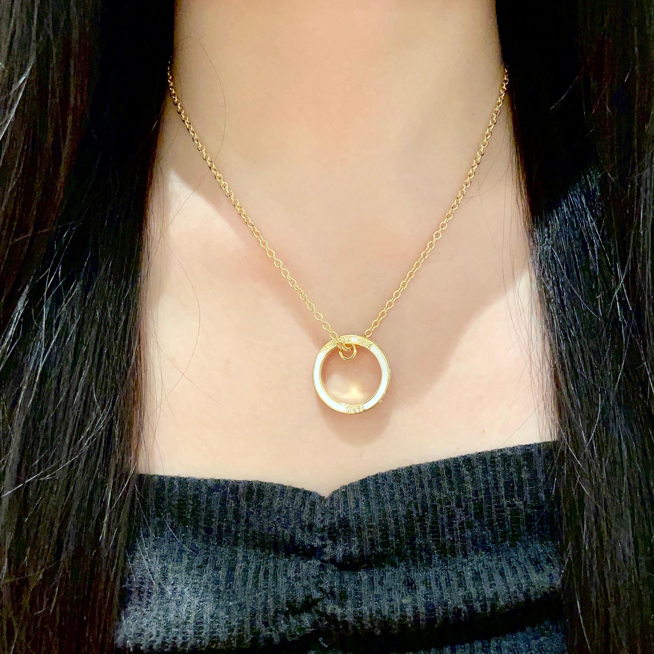 👑Dior 迪奥  中古 项链 专柜一致上新 精选原版一致 黄铜材质 甜美气质高雅.