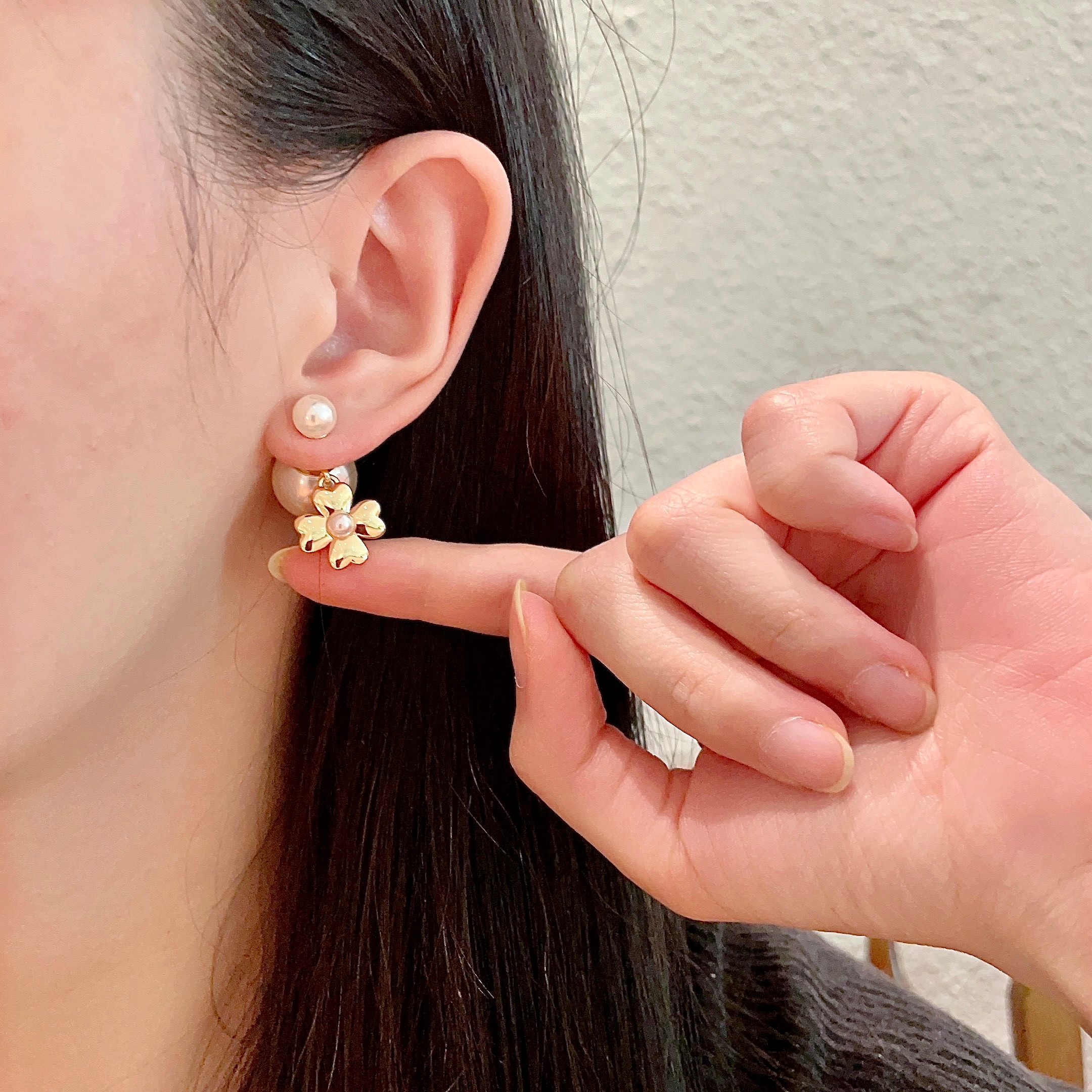👑Dior 迪奥 中古 耳环 专柜一致上新 精选原版一致 黄铜材质 甜美气质高