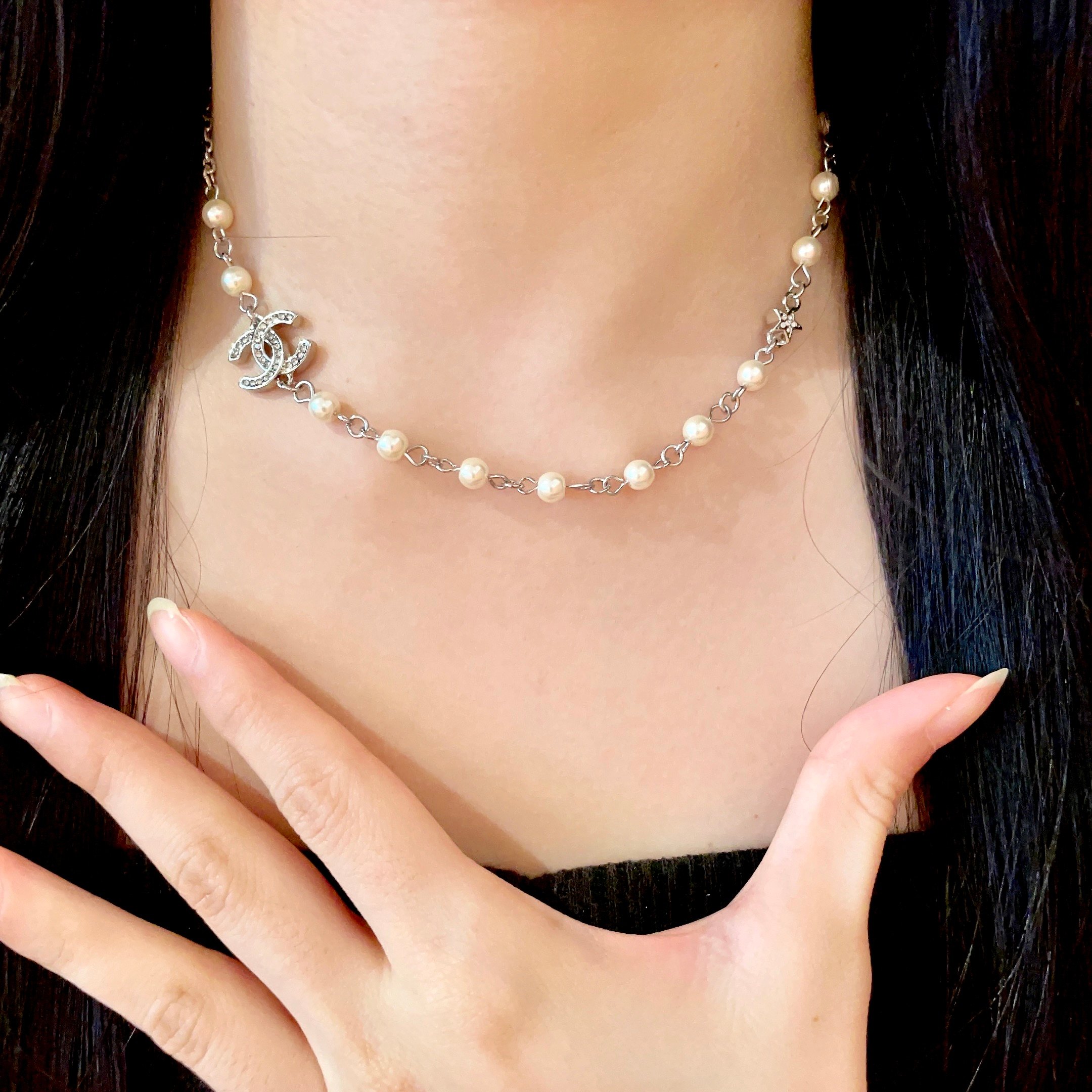  Chanel香奈儿 中古 项链👀小香家的款式真心无需多介绍😘🎶每一款都超好看，精致大方，非常显气质