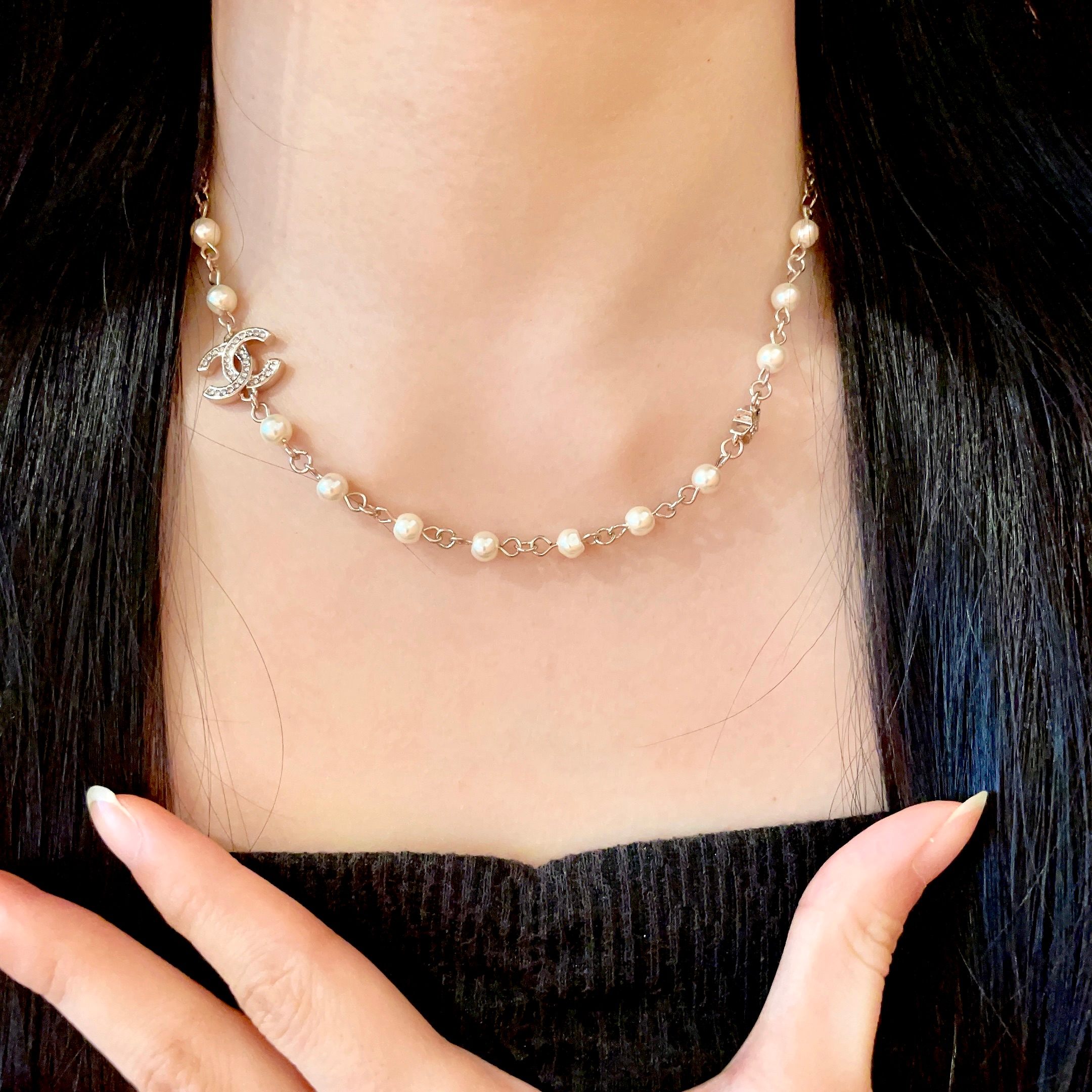  Chanel香奈儿 中古 项链👀小香家的款式真心无需多介绍😘🎶每一款都超好看，精致大方，非常显气质