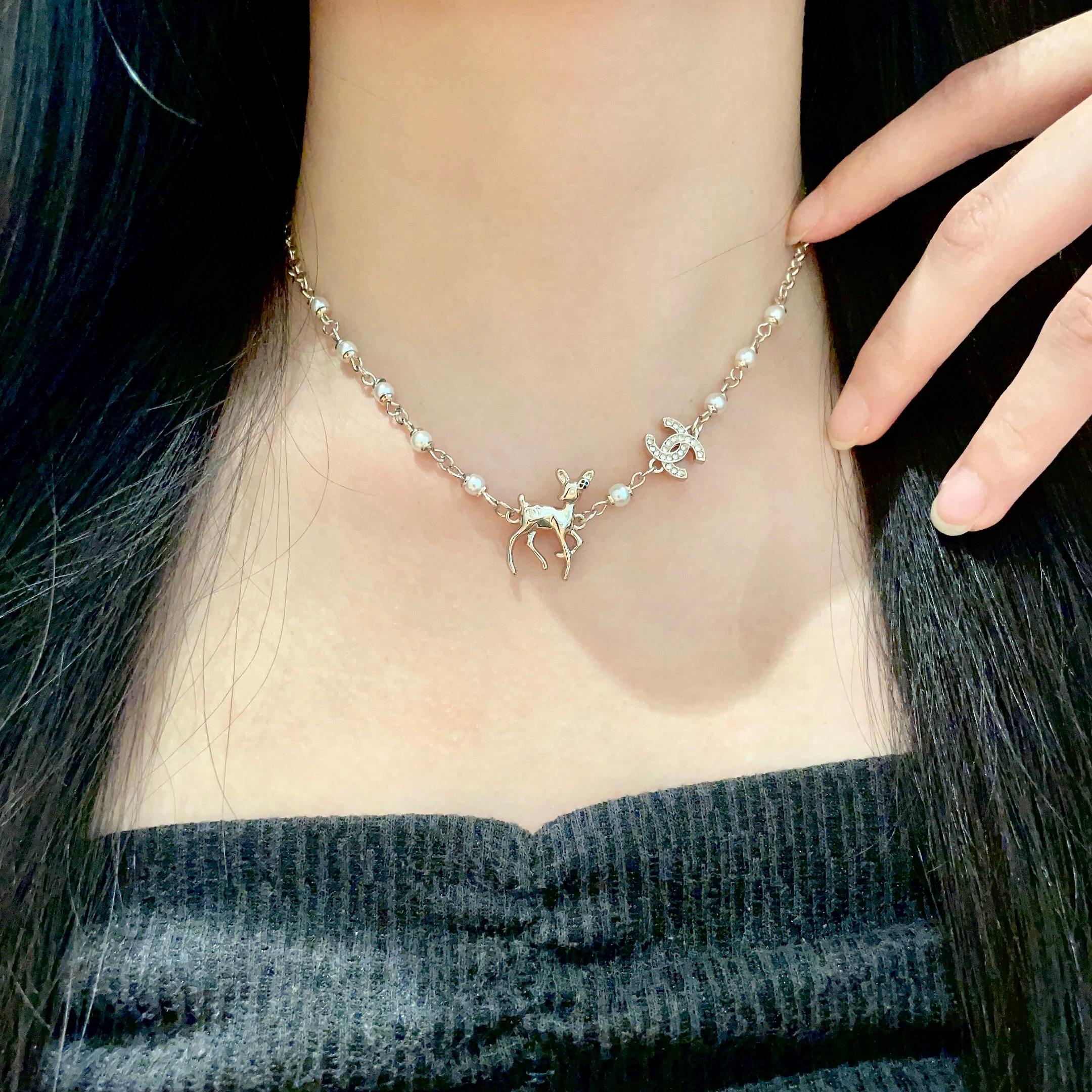  Chanel香奈儿 中古 项链👀小香家的款式真心无需多介绍😘🎶每一款都超好看，精致大方，非常显气质.