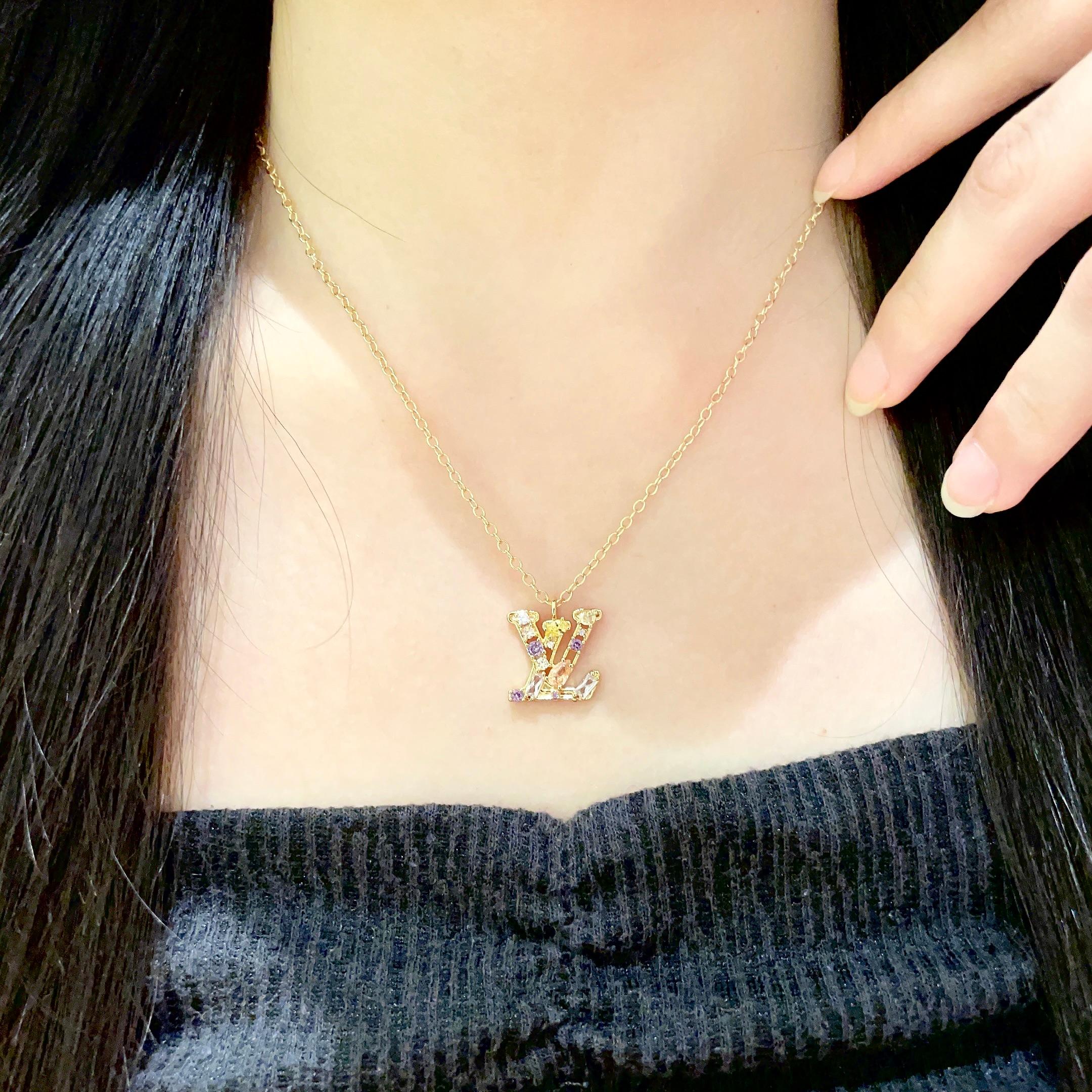 💥💥Louis Vuitton 路易威登 设计独特 (用LV经典之作图形理念)👋好看🧚‍♀️项链 超级无