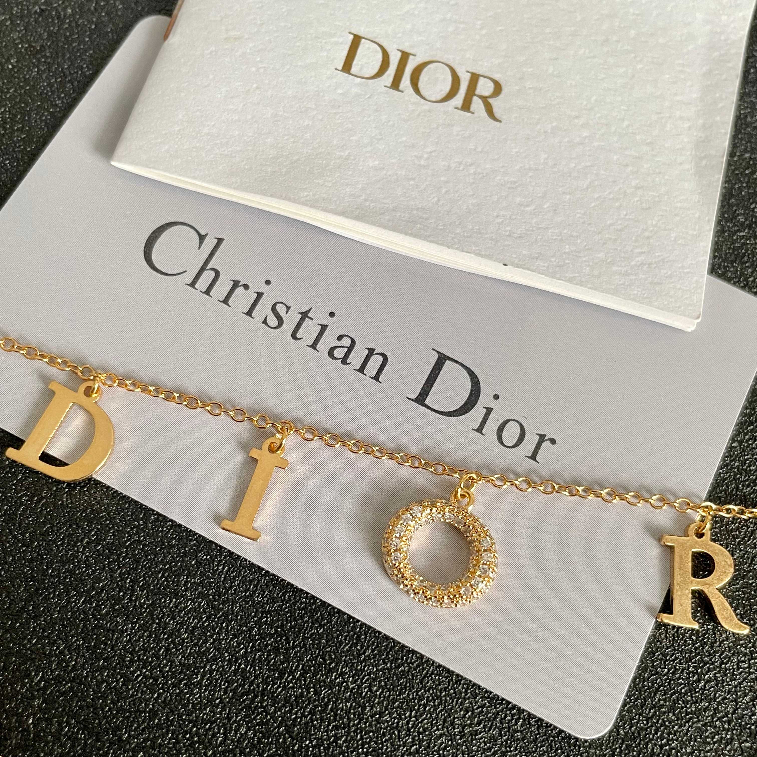 👑Dior 迪奥  中古 项链 专柜一致上新 精选原版一致 黄铜材质 甜美气质高雅.