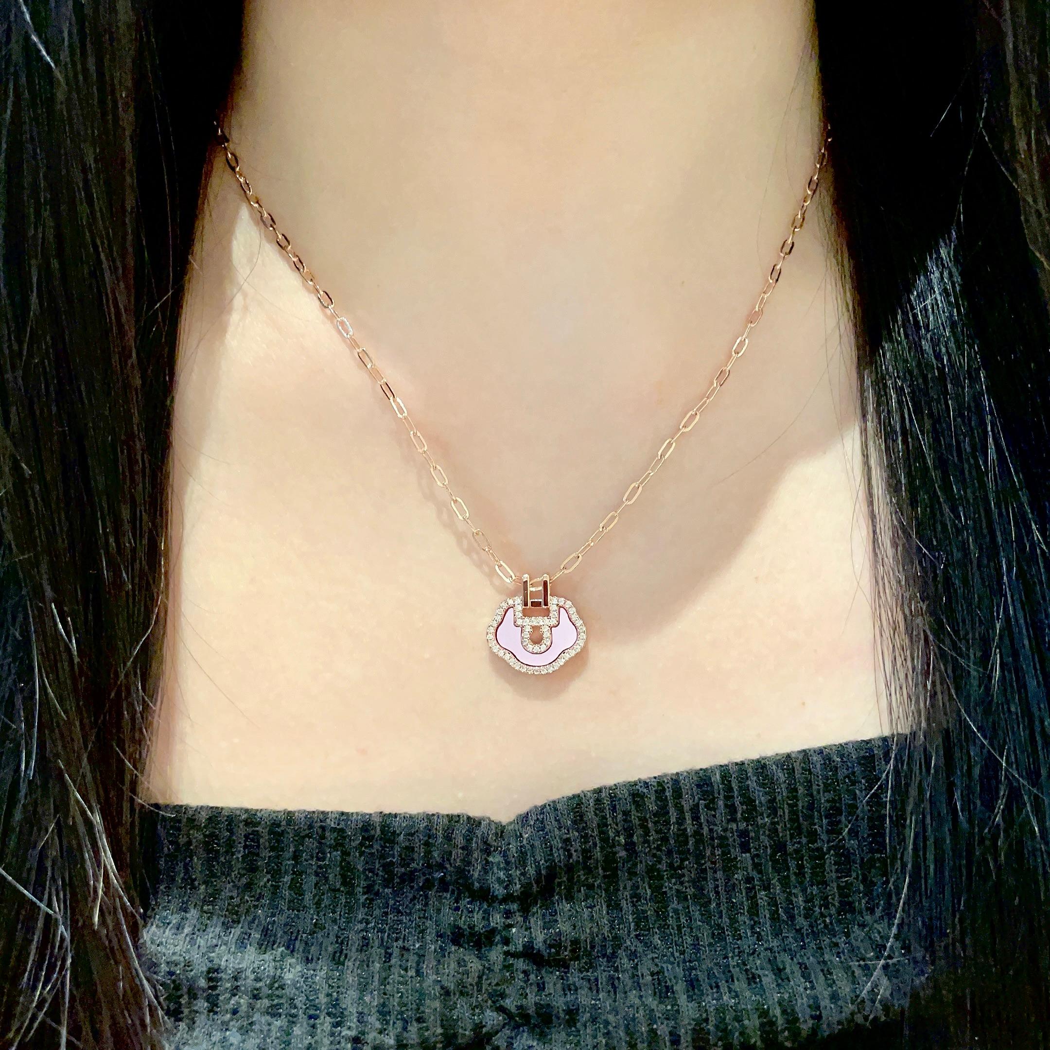  麒麟mini如意项链✨时尚与传统相结合的一款💓不会满大街撞款的小精品，非常夺目，精巧别致，很吸睛！手工