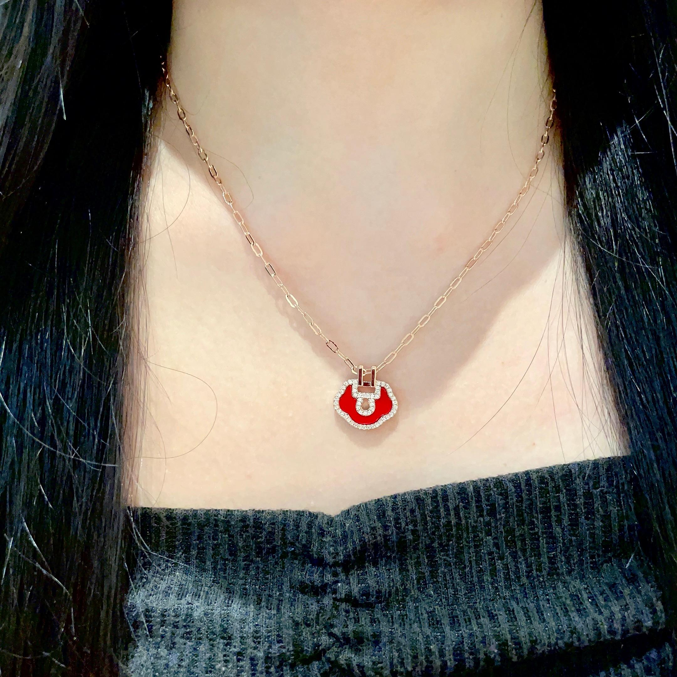  麒麟mini如意项链✨时尚与传统相结合的一款💓不会满大街撞款的小精品，非常夺目，精巧别致，很吸睛！手工