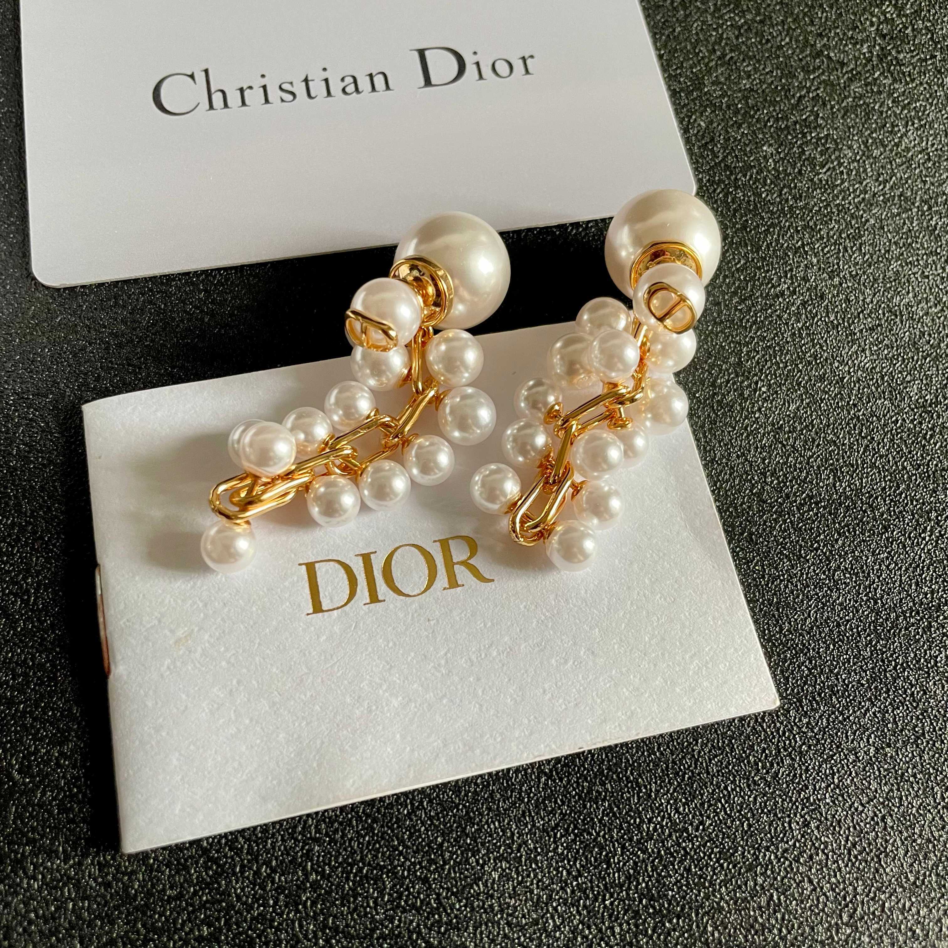 👑Dior 迪奥 中古 耳环 专柜一致上新 精选原版一致 黄铜材质 甜美气质高