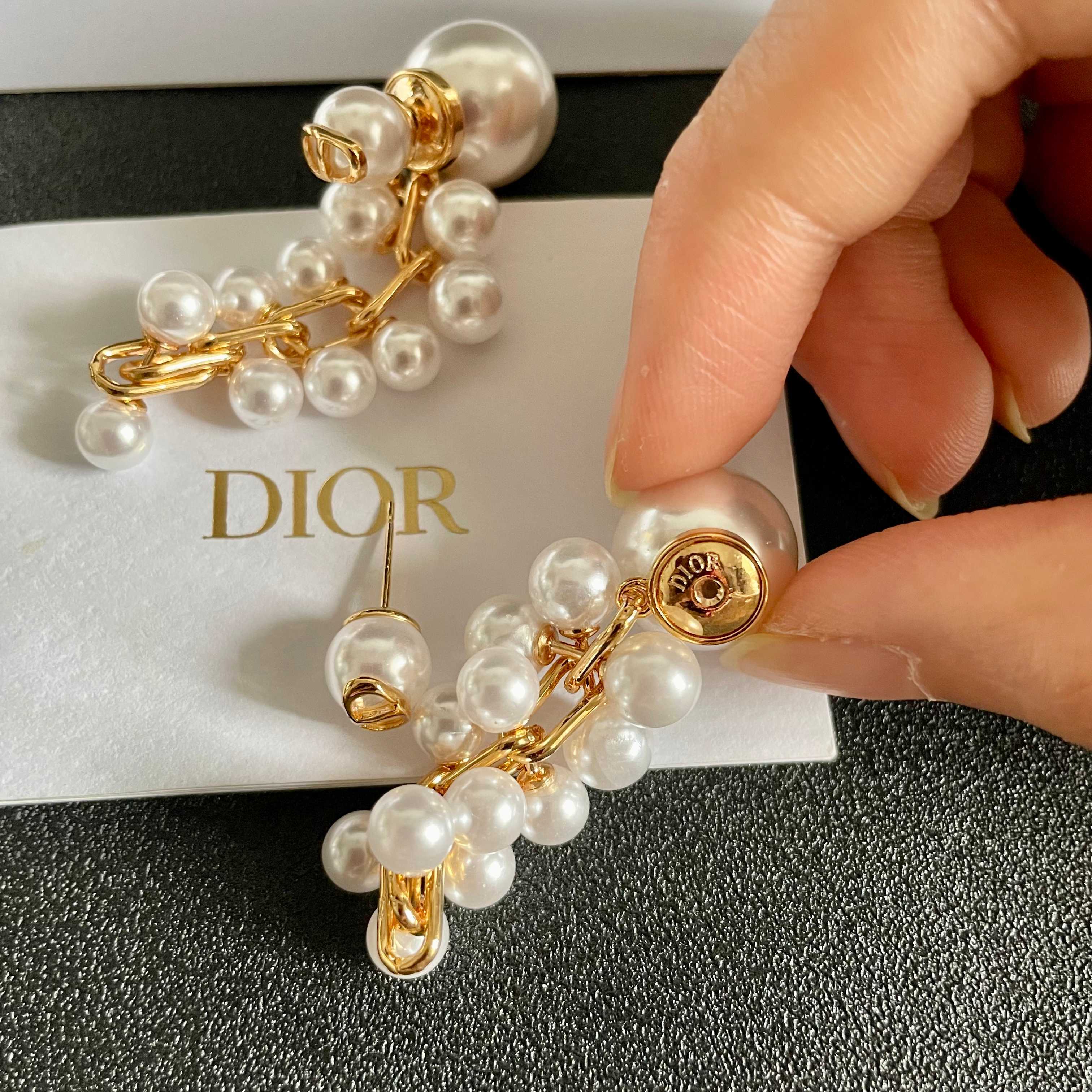 👑Dior 迪奥 中古 耳环 专柜一致上新 精选原版一致 黄铜材质 甜美气质高