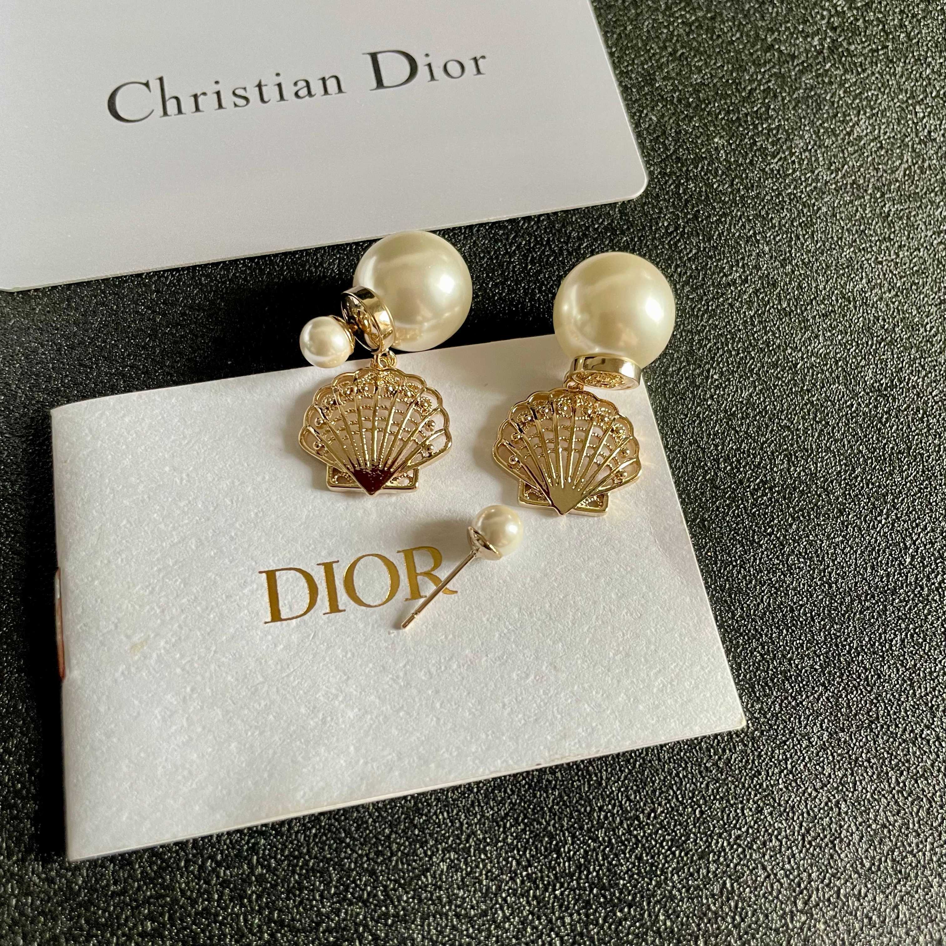 👑Dior 迪奥 中古 耳环 专柜一致上新 精选原版一致 黄铜材质 甜美气质高