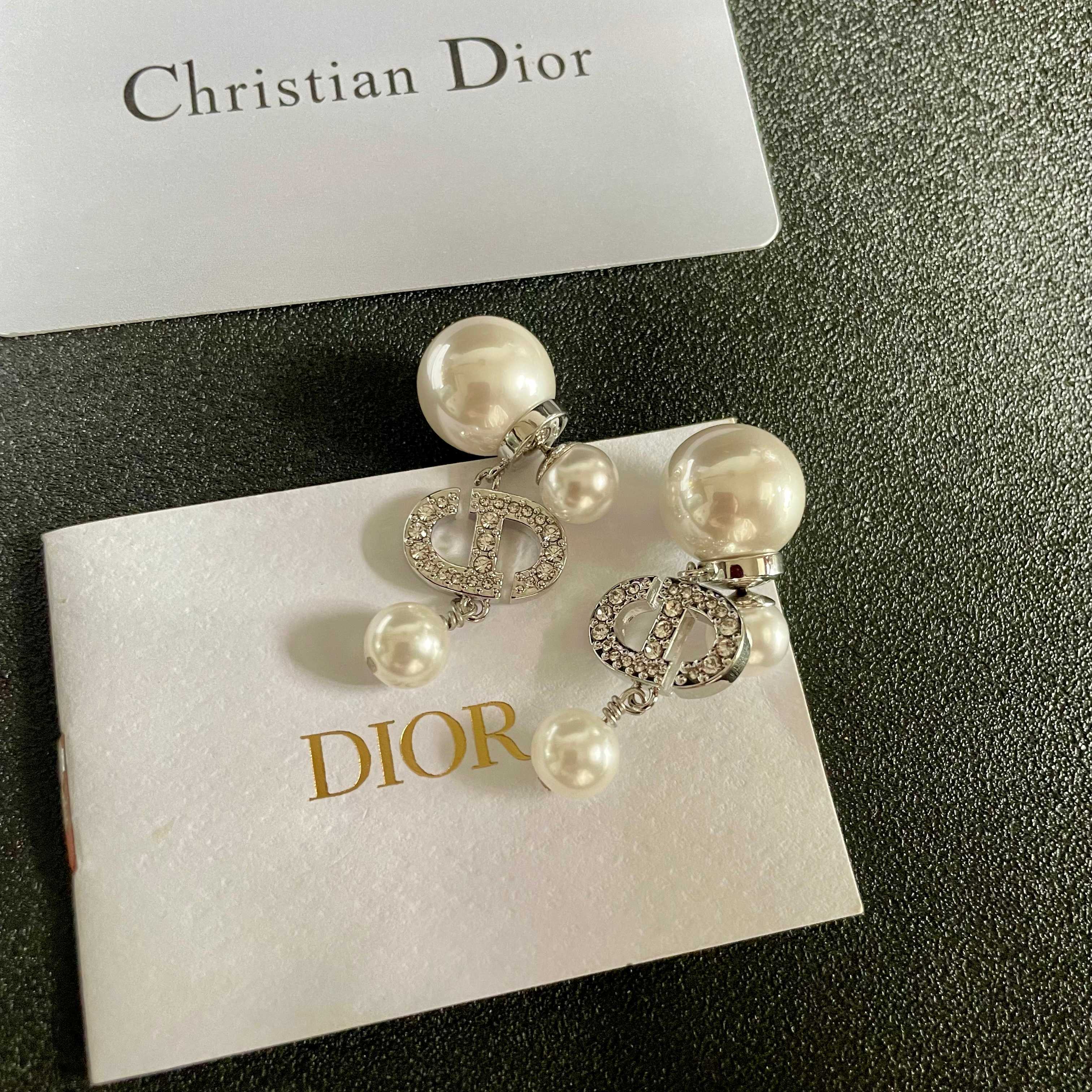 👑Dior 迪奥 中古 耳环 专柜一致上新 精选原版一致 黄铜材质 甜美气质高