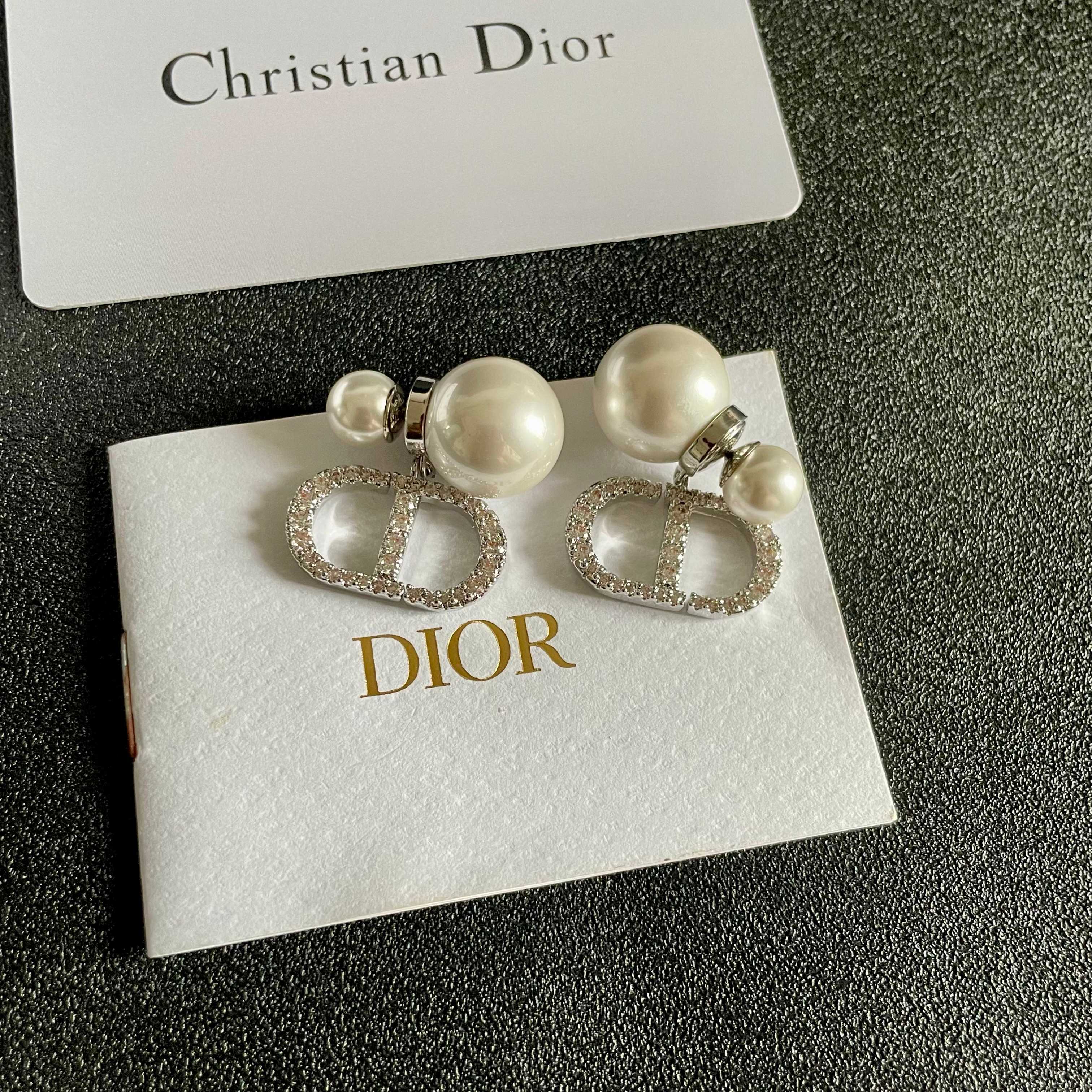 👑Dior 迪奥 中古 耳环 专柜一致上新 精选原版一致 黄铜材质 甜美气质高