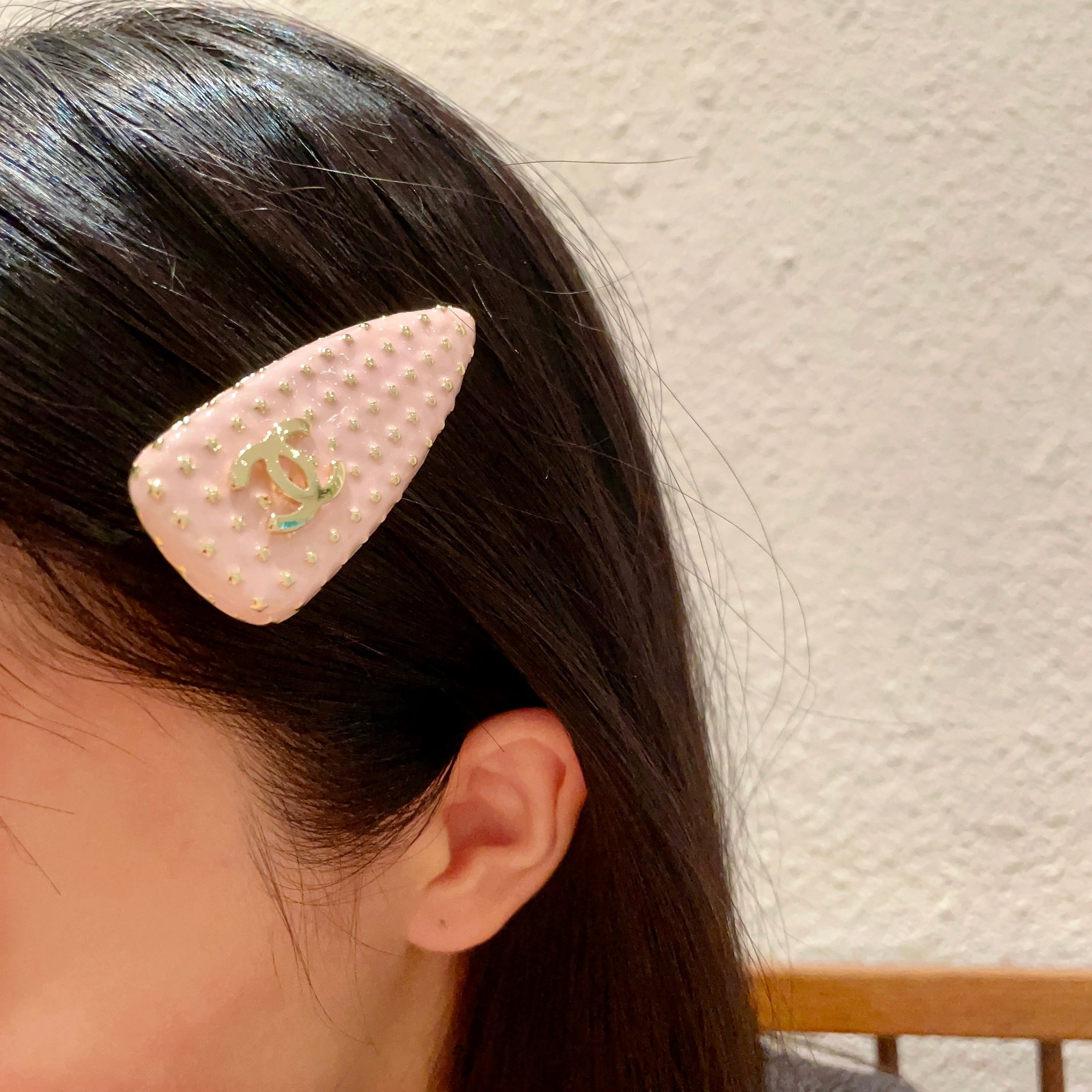 Chanel香奈儿】小香经典发夹热销款火爆上新❣同步专柜‼正品开模‼款式简单大方💋小巧别致💖超级适合夏天