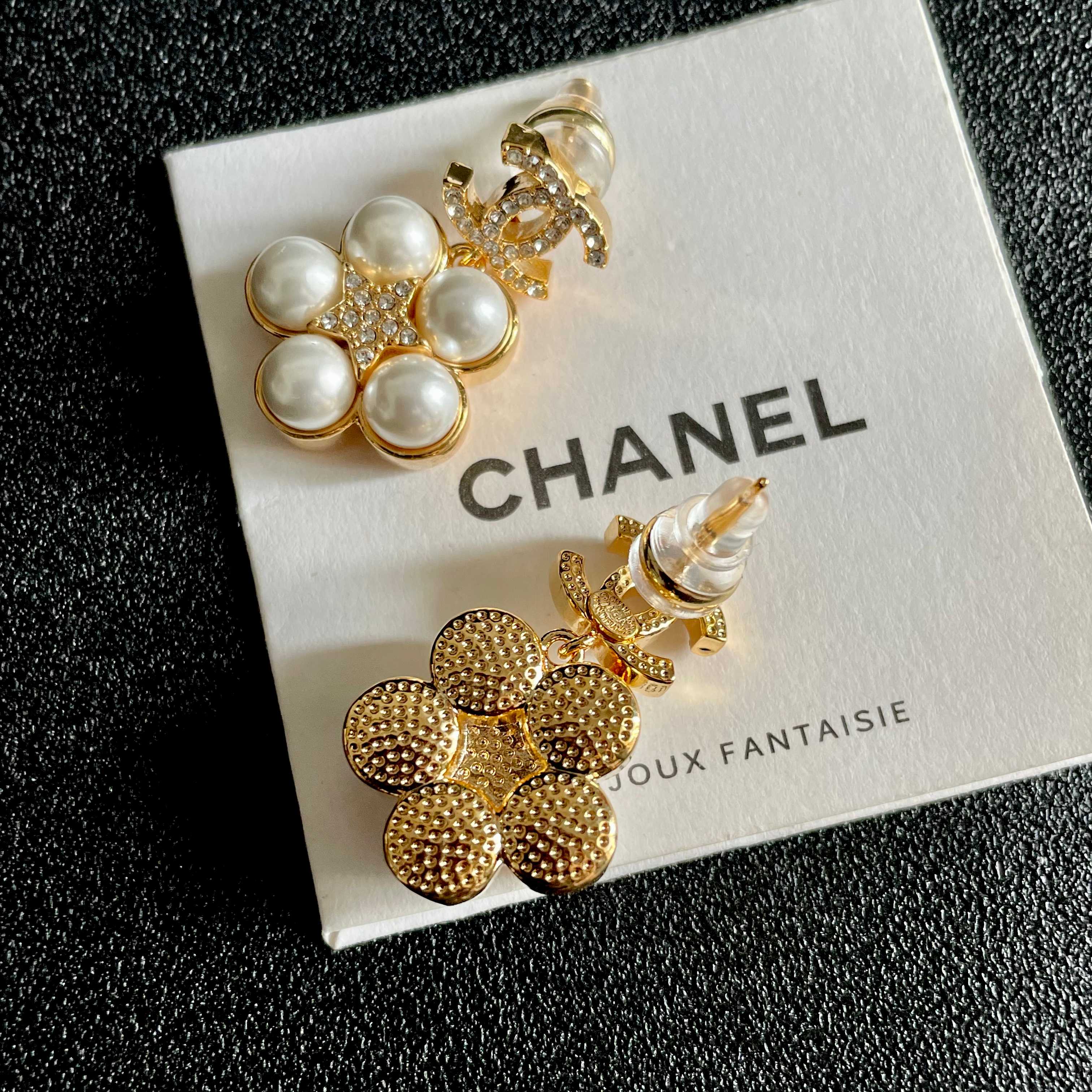  Chanel香奈儿 中古 耳钉👀小香家的款式真心无需多介绍😘🎶每一款都超好看，精致大方，非常显气质