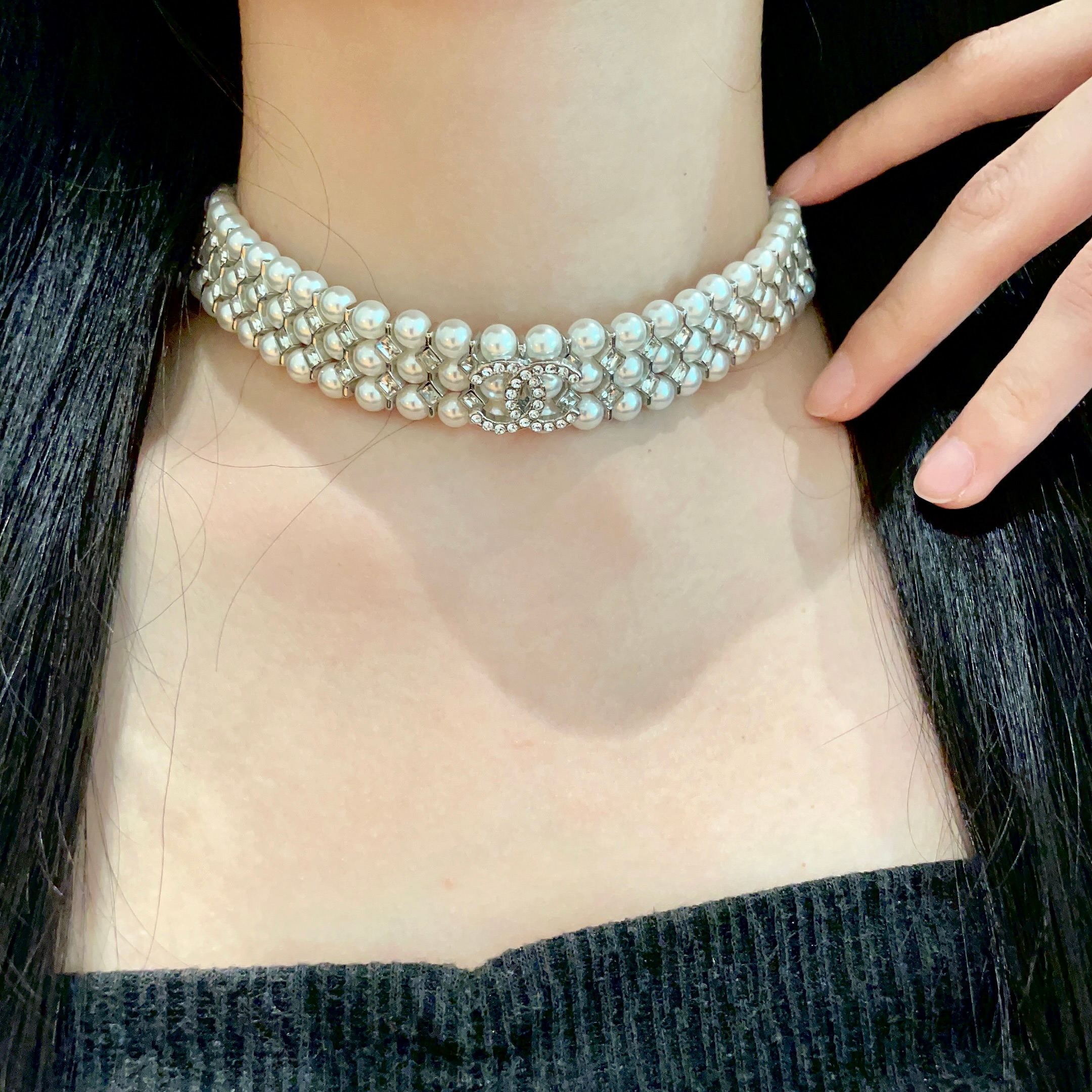 Chanel香奈儿 中古 双C项链👀小香家的款式真心无需多介绍😘🎶每一款都超好看，精致大方，非常显气质