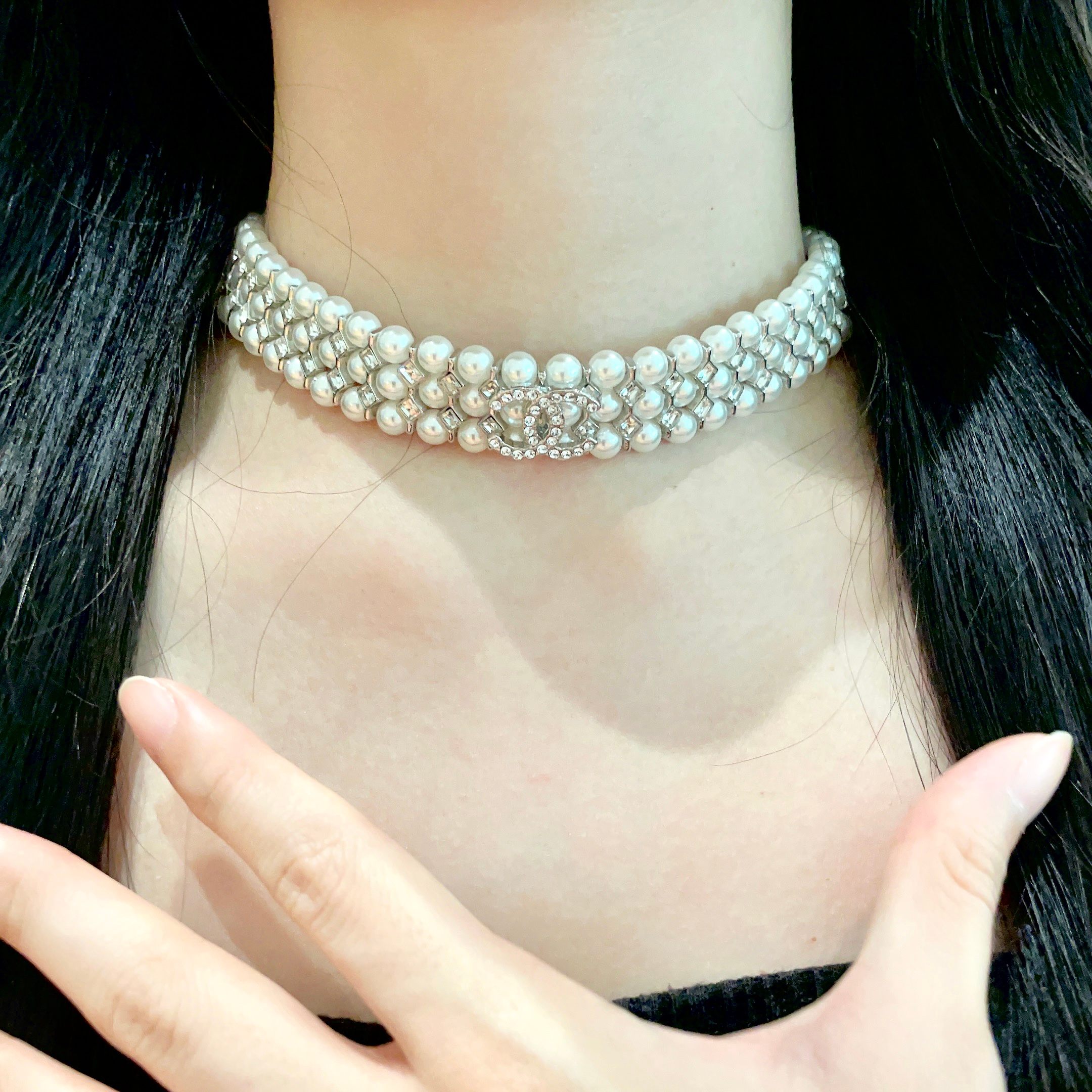  Chanel香奈儿 中古 双C项链👀小香家的款式真心无需多介绍😘🎶每一款都超好看，精致大方，非常显气质