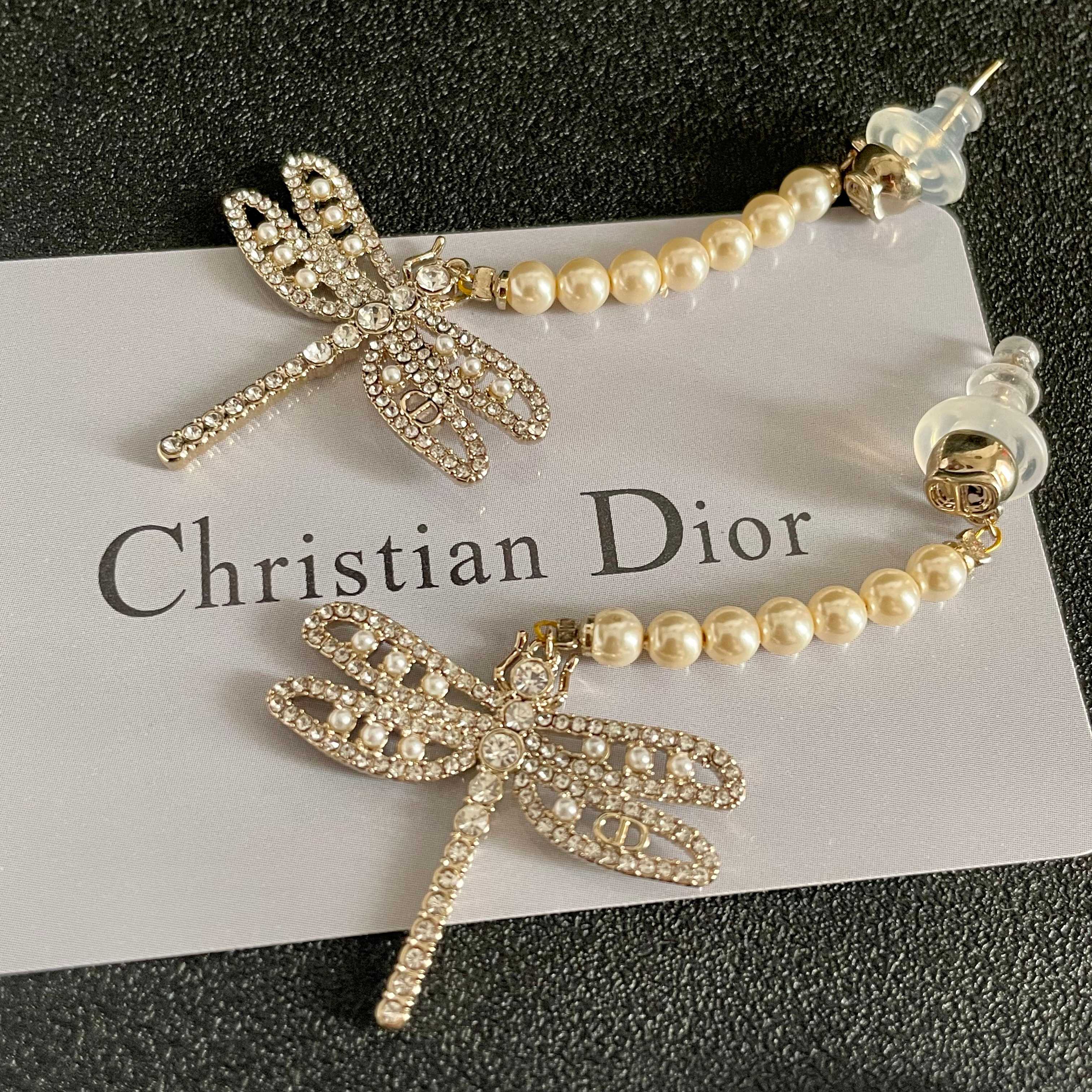 👑Dior 迪奥 中古 耳环 专柜一致上新 精选原版一致 黄铜材质 甜美气质高